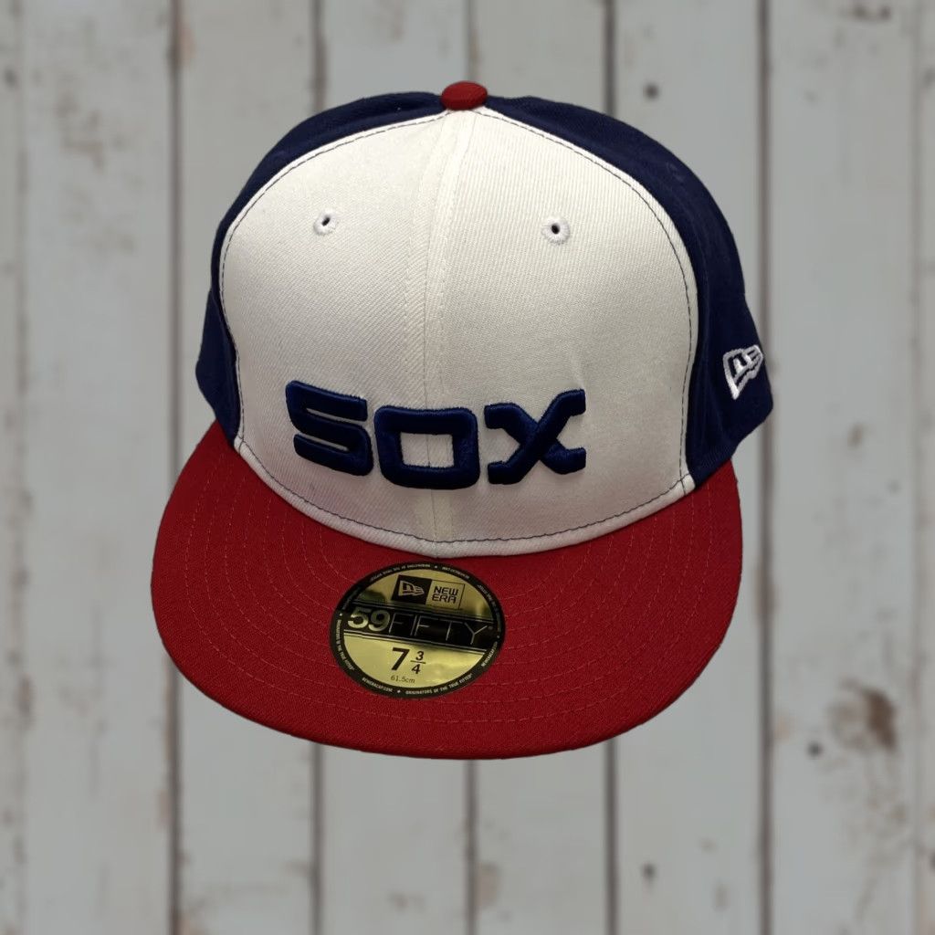 New Era VINTAGE? (No) Chicago White Sox New Era 59Fifty MLB Hat Cap Men 7 3/4 Official On Field Model 59Fifty Size ONE SIZE - 1 Thumbnail