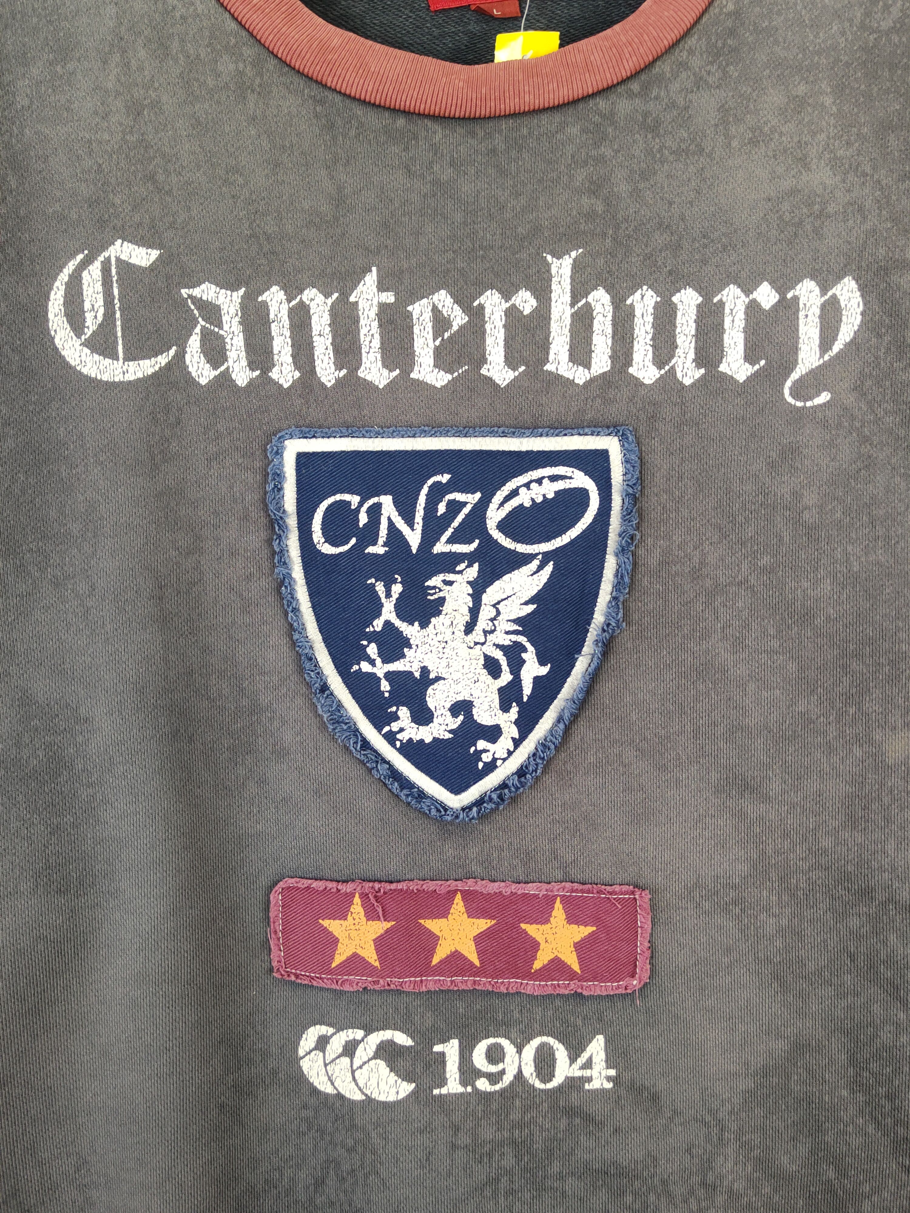 Canterbury of New Zealand × Vintage Canterbury vintage Dark Blue Faded Sweatshirts #W953 Size US L / EU 52-54 / 3 - 3 Thumbnail