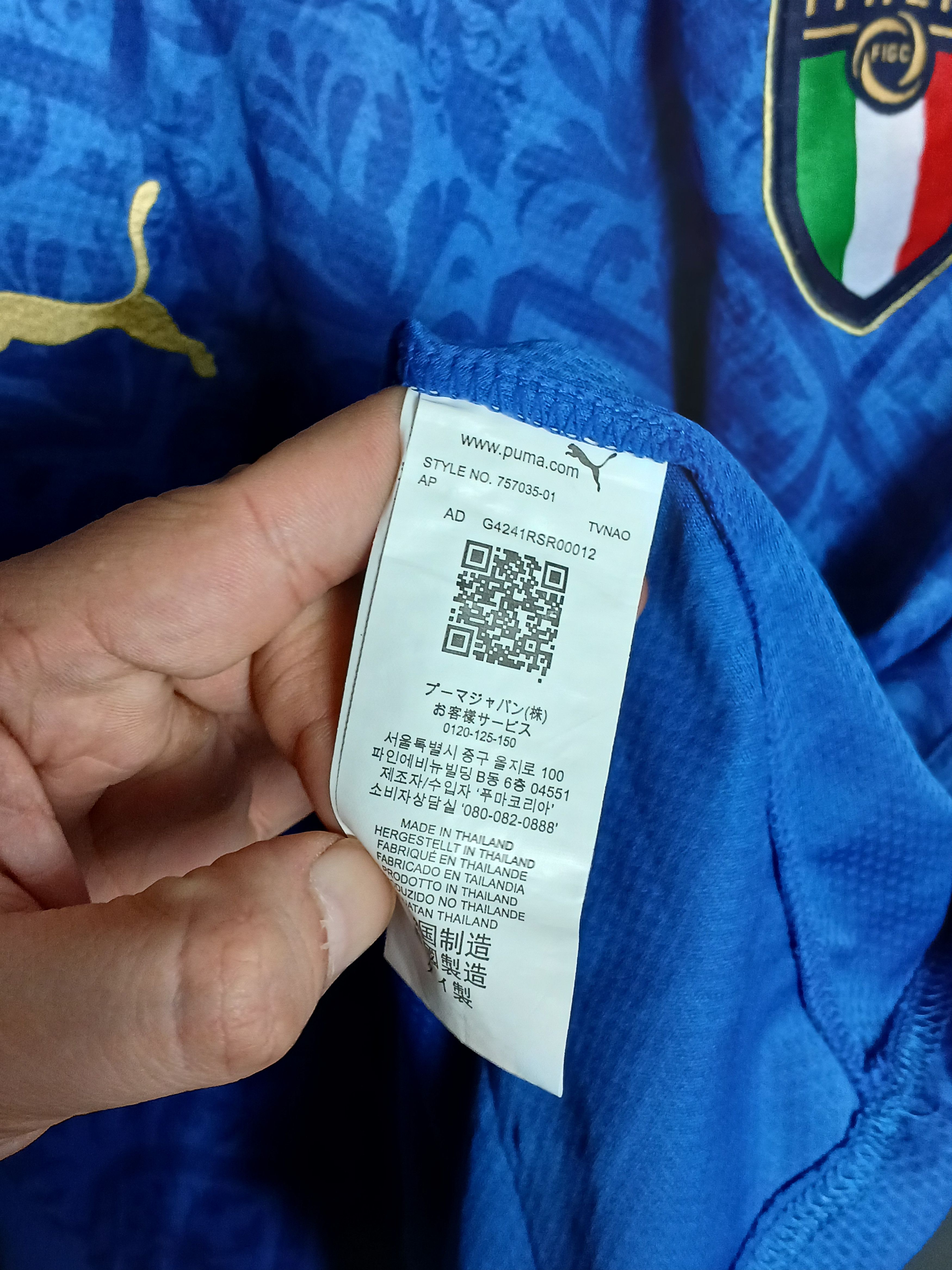 Other Italy National Team 21/22 Home Football Jersey T-Shirt Size US XXL / EU 58 / 5 - 9 Thumbnail