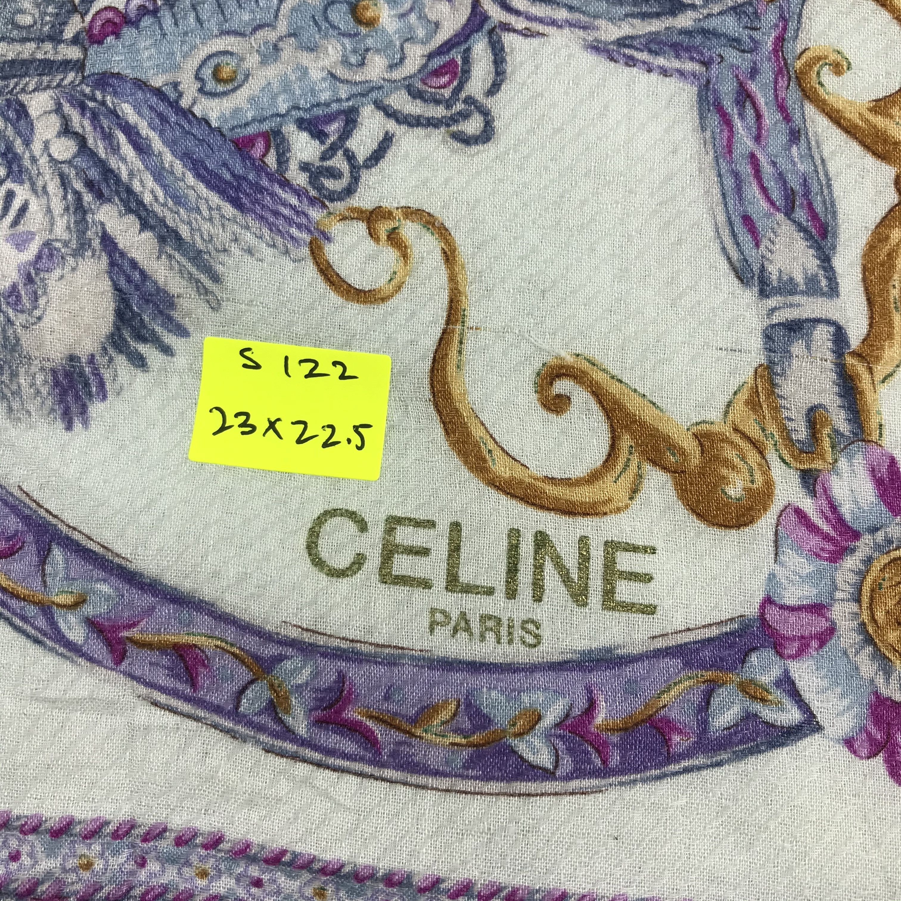 Celine × Vintage Celine Bandana / Handkerchief / Neckerchief - S122 Size ONE SIZE - 5 Thumbnail