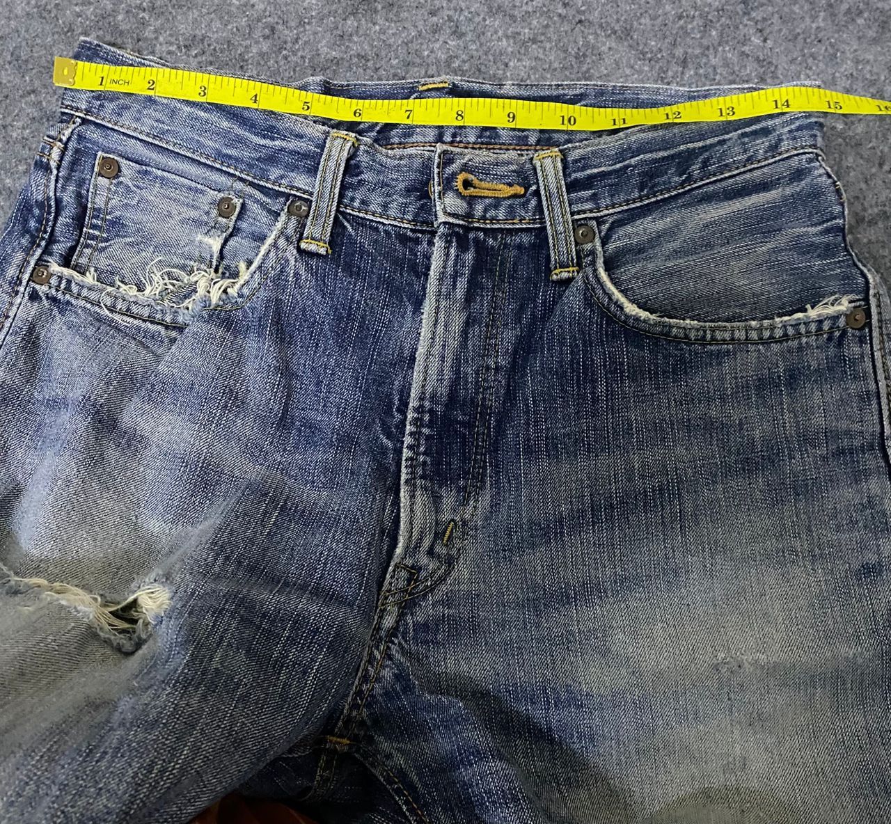 If Six Was Nine 💥Best Offer💥 Edwin 505z Selvegde Redline Distressed Denim Size US 30 / EU 46 - 24 Thumbnail