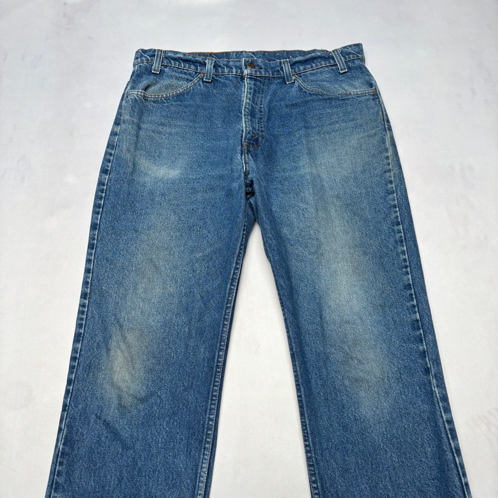 Levi's Vintage 80s Levi's 519 0217 Orange Tab Jeans Men's 34x31.5 Size US 34 / EU 50 - 2 Thumbnail