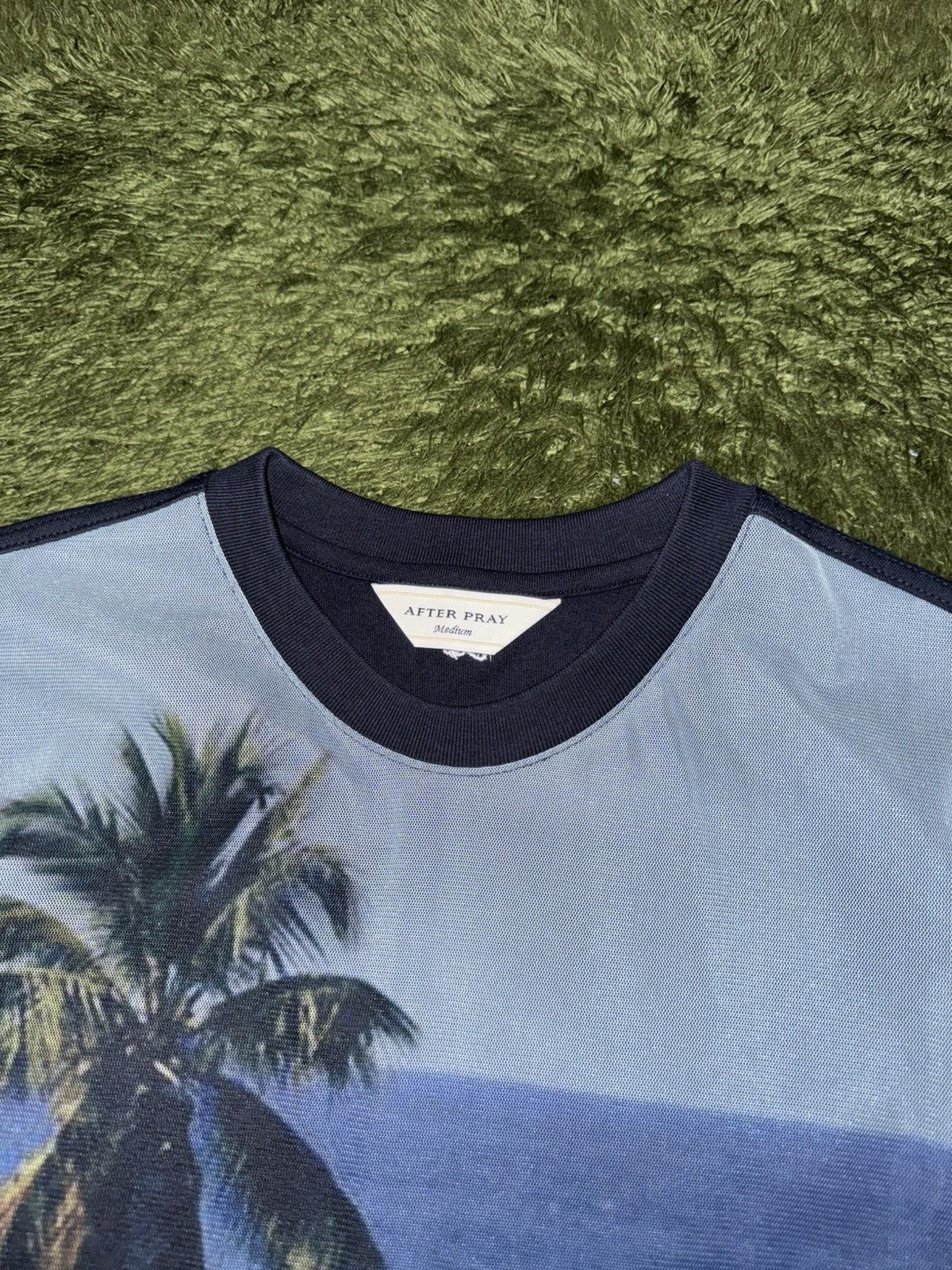Japanese Brand [M] AFTER PRAY Full Print Mesh Layer T-Shirt Size US M / EU 48-50 / 2 - 3 Thumbnail
