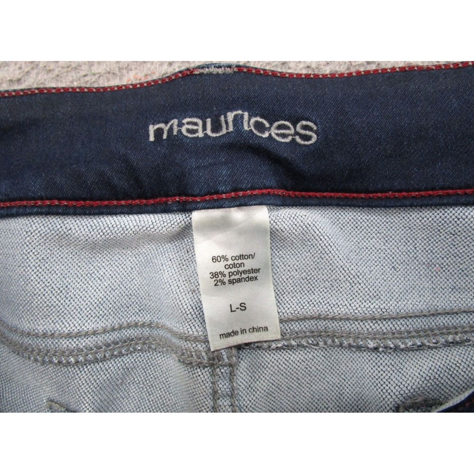 Vintage Maurices Denim Jeans Jeggings Size L Short Skinny Stretch Size 36" / US 14 / IT 50 - 4 Thumbnail