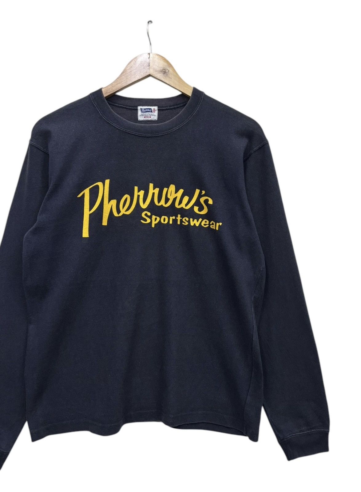 Pherrow's GRAIL🔥90s Pherrows Made In Japan Crewneck Long Sleeve Shirt Size US M / EU 48-50 / 2 - 3 Thumbnail