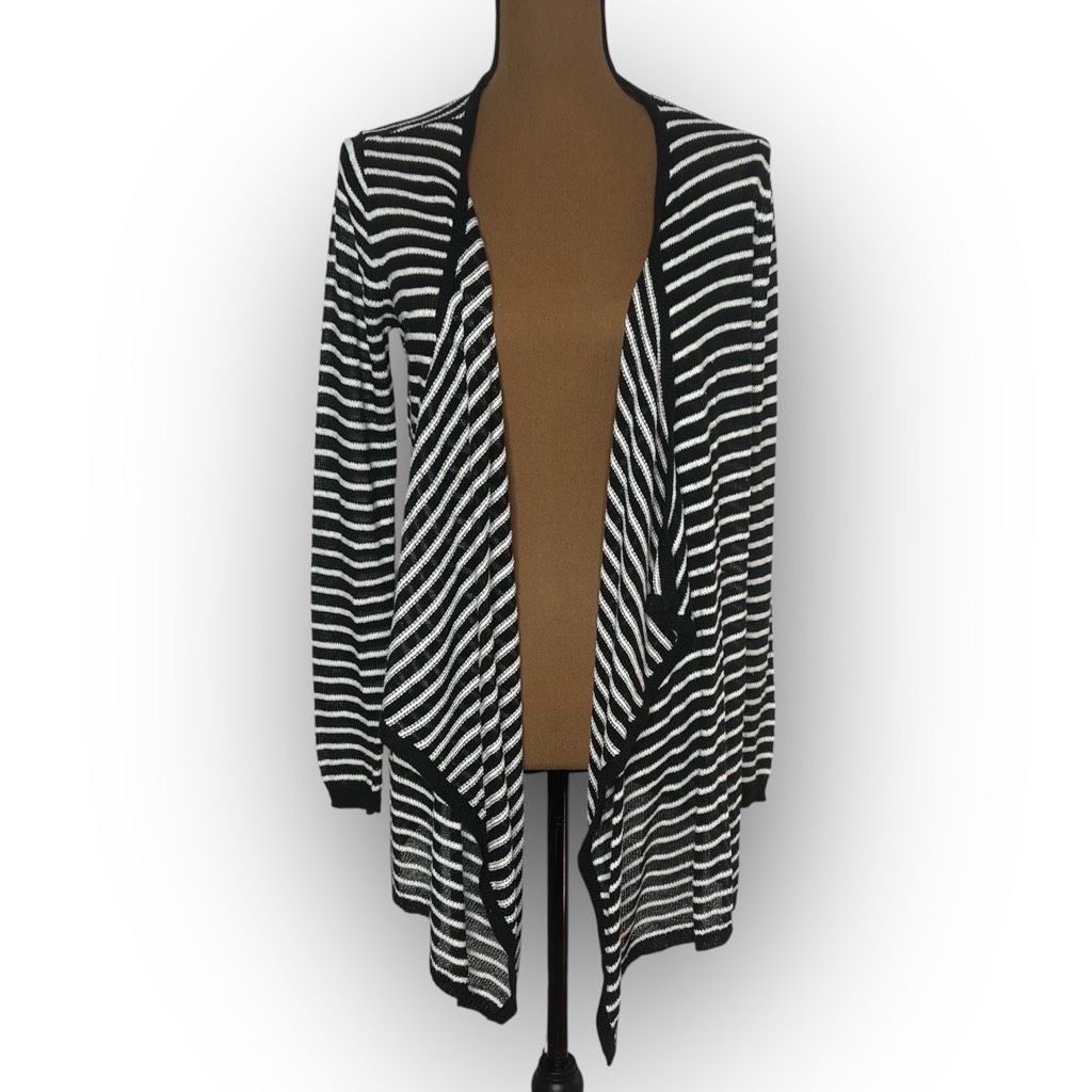Other AB Studio, Fly Away Waterfall Draped Black White Striped Car Size M / US 6-8 / IT 42-44 - 1 Thumbnail
