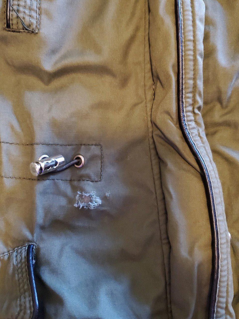 Designer Time and Tru womens olive parka coat Jacket faux fur Hood 1X Size XL / US 12-14 / IT 48-50 - 3 Thumbnail