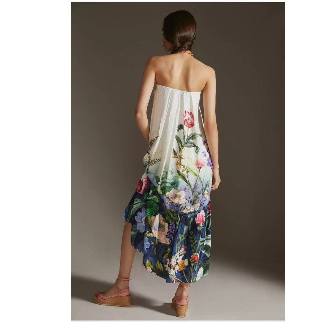 Anthropologie Anthropologie Strapless Maxi Dress SMALL Removable Straps Size S / US 4 / IT 40 - 4 Thumbnail