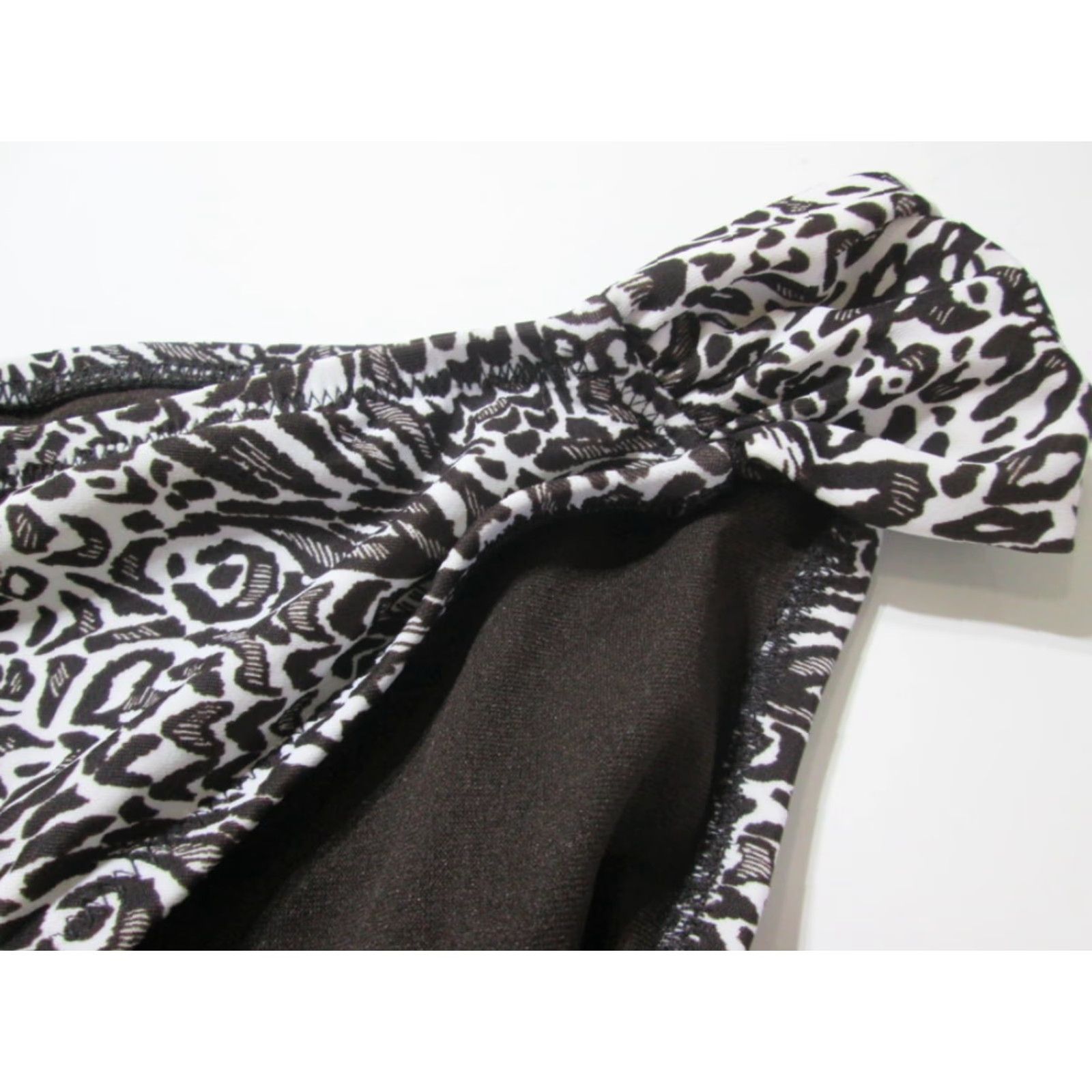 Mossimo Mossimo Womens Bottom XL Hipster Ruched Spotted Brown/White Swimwear Size 40" / US 18 - 3 Thumbnail