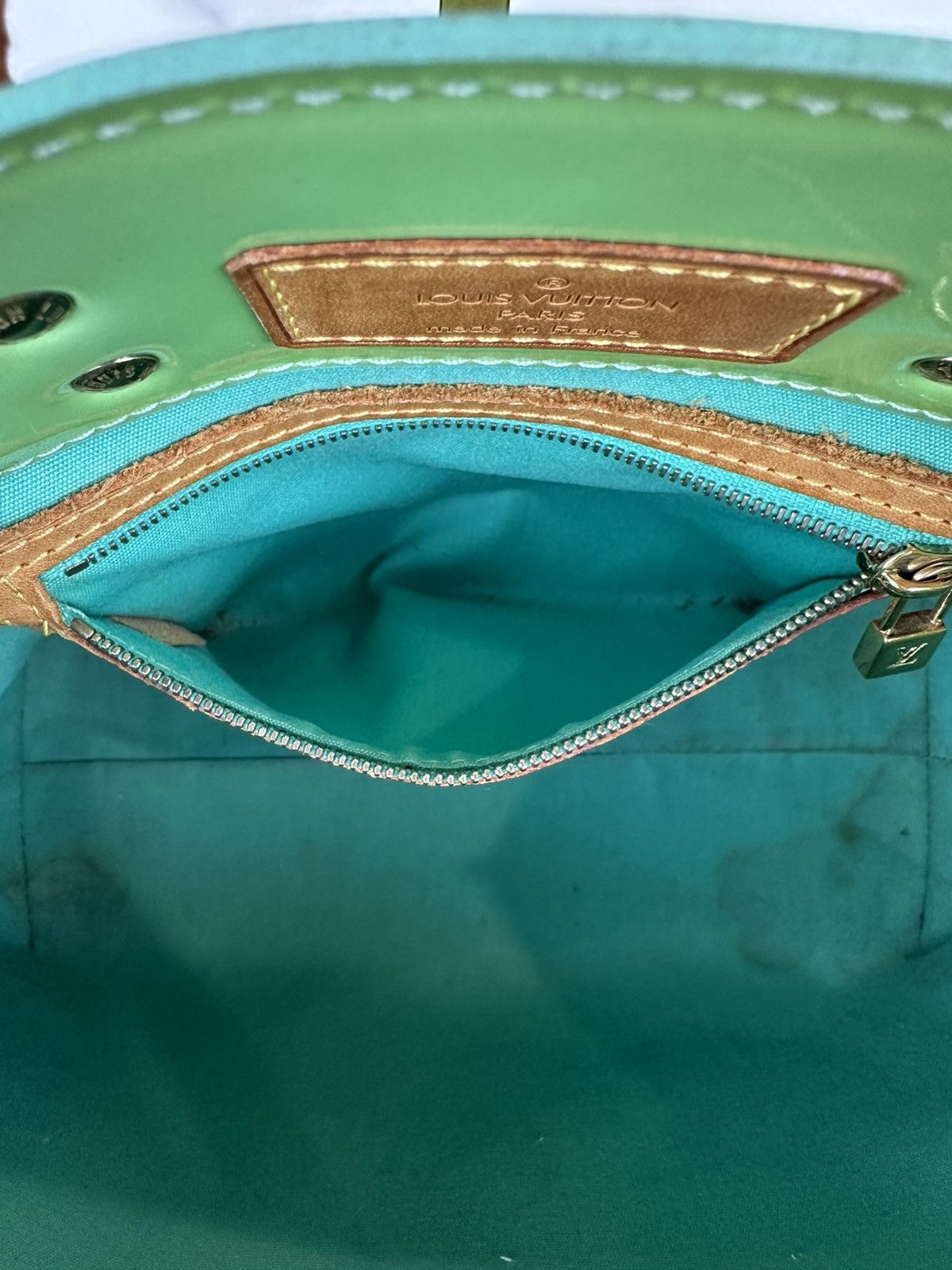 Louis Vuitton Louis Vuitton Green Vernis Reade PM Size ONE SIZE - 7 Thumbnail