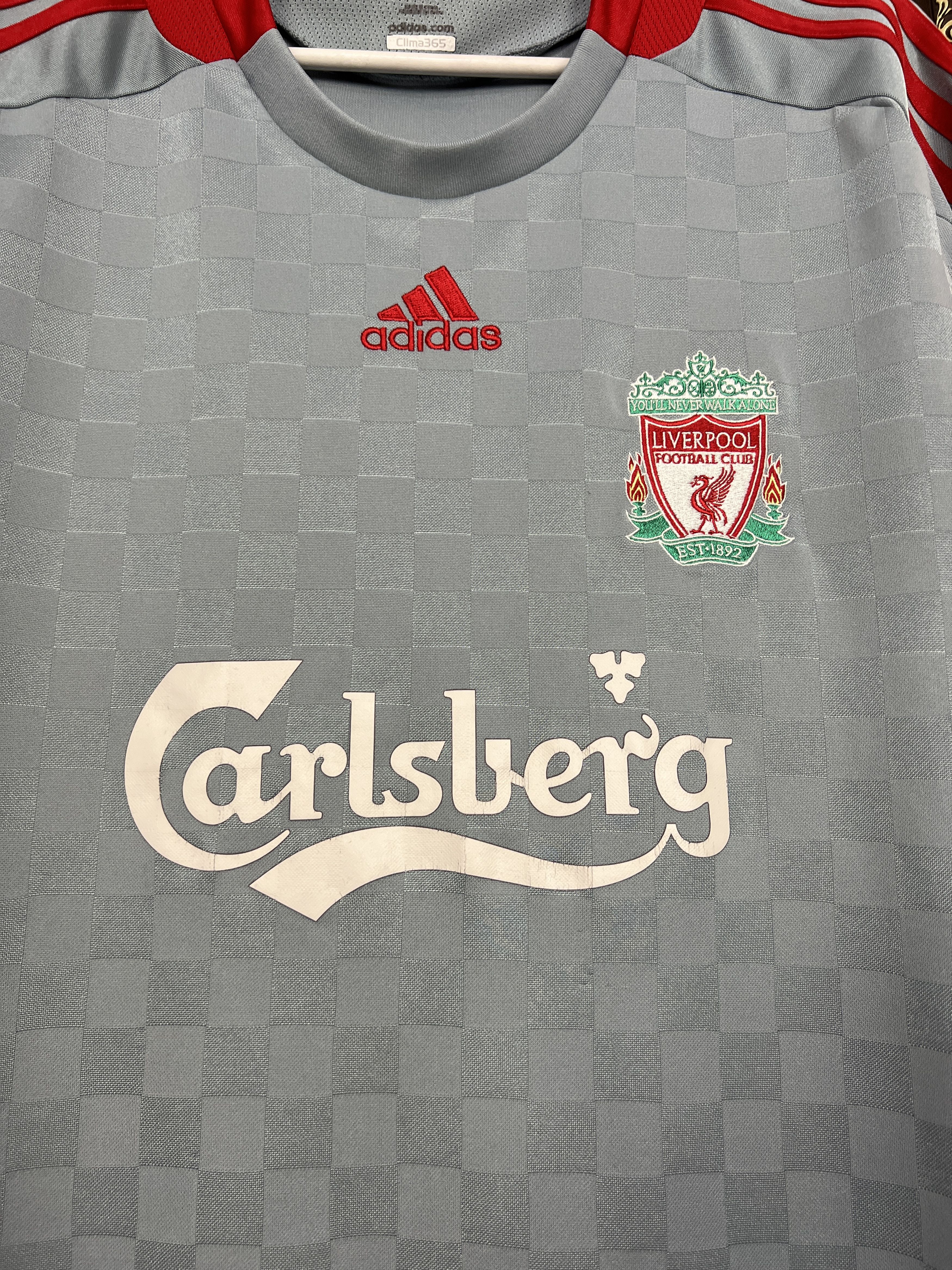 Adidas Liverpool Away football shirt 2008 Soccer Adidas Jersey Size US XL / EU 56 / 4 - 3 Thumbnail