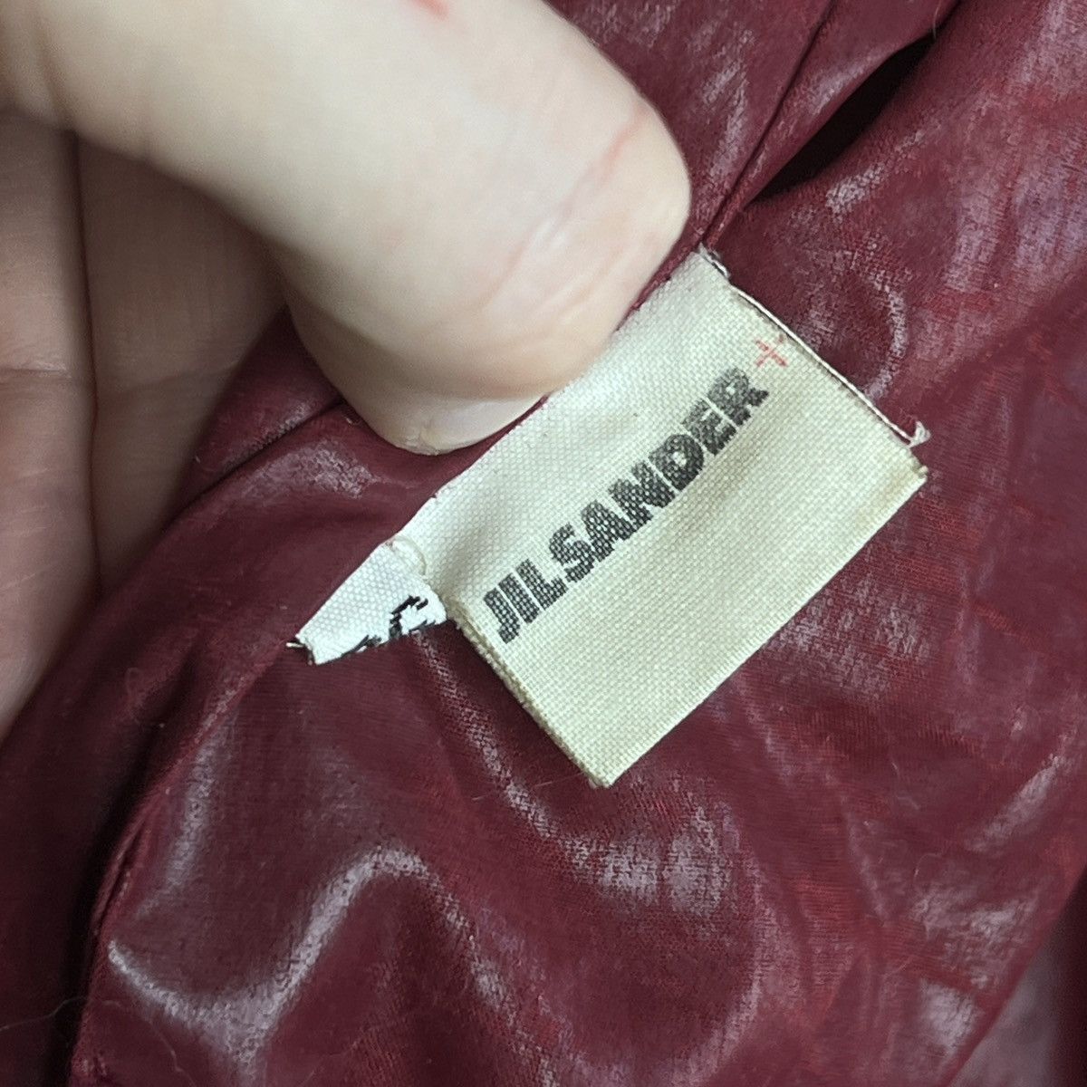 Jil Sander Vintage Jil Sander Heavy Waxed Classic Luxury Coat 90s Size M / US 6-8 / IT 42-44 - 11 Thumbnail