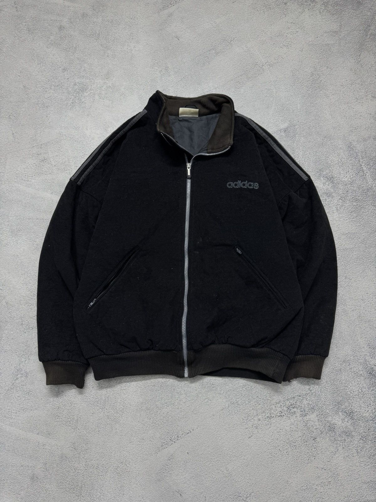 Adidas Vintage Y2k Adidas 🖤 Big Logo Bomber Jacket 90’s Size US M / EU 48-50 / 2 - 2 Thumbnail
