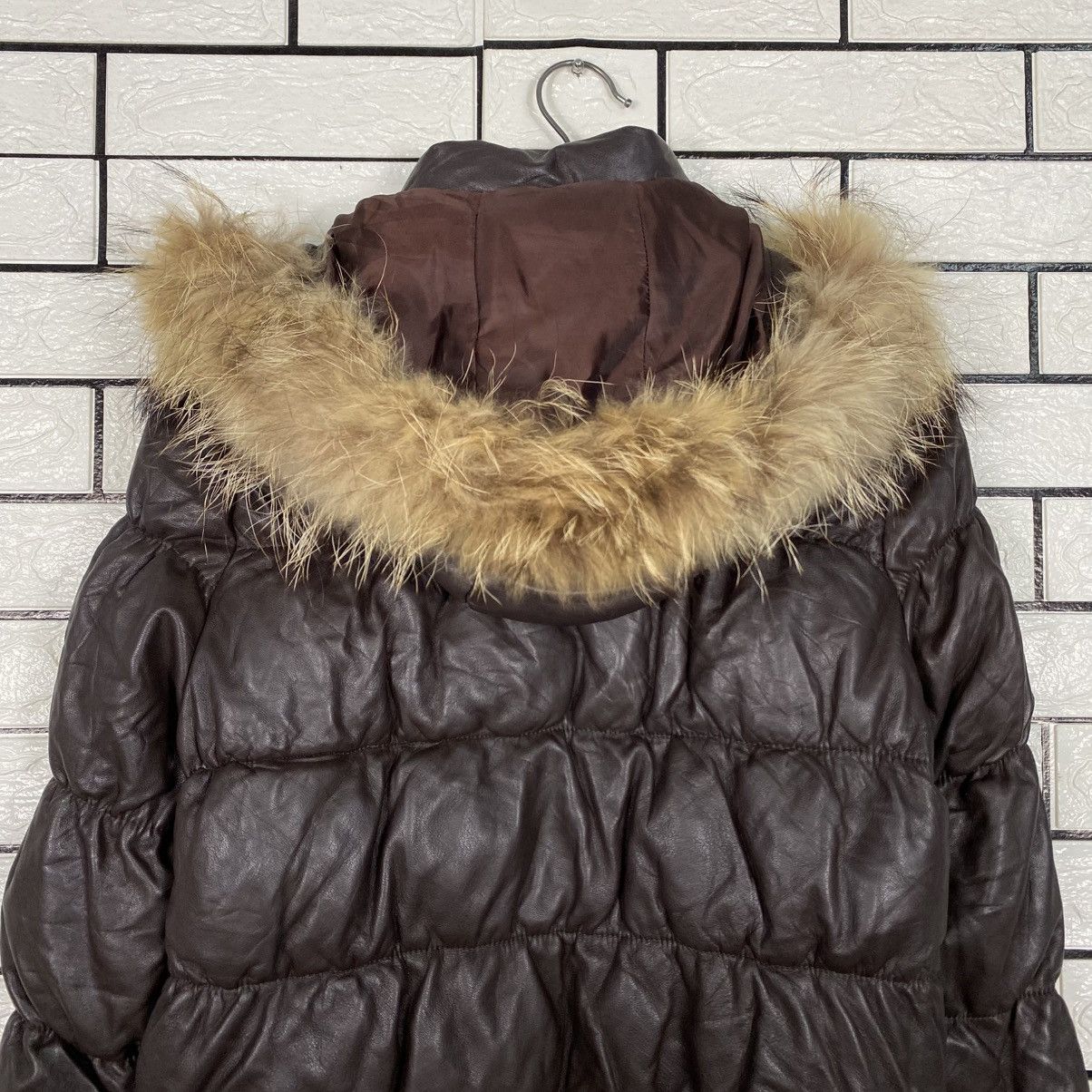 Japanese Brand 📌Vintage Cropped Leather Jacket Unbranded Mink Fur Collar Size US M / EU 48-50 / 2 - 10 Thumbnail