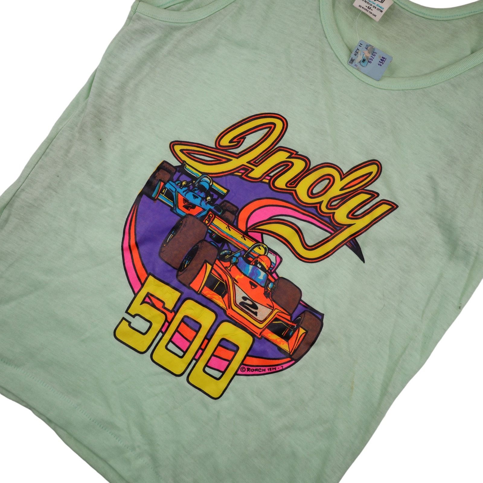 Vintage Vintage Nwt 70s Kmart Indy 500 Graphic Tank Top Size US M / EU 48-50 / 2 - 2 Thumbnail
