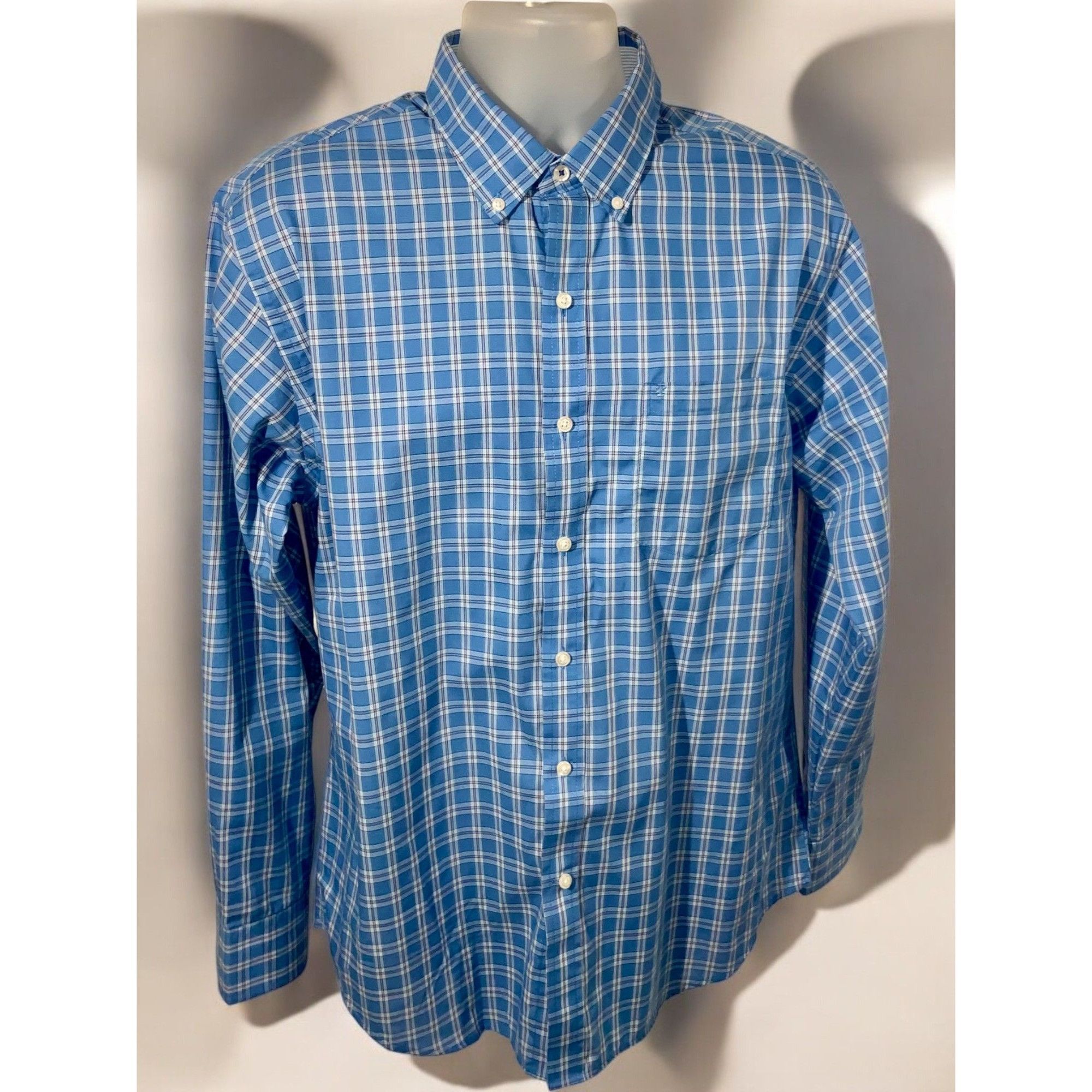 Izod Izod Mens Plaid Button Down Long Sleeve Shirt Large Size US L / EU 52-54 / 3 - 7 Thumbnail