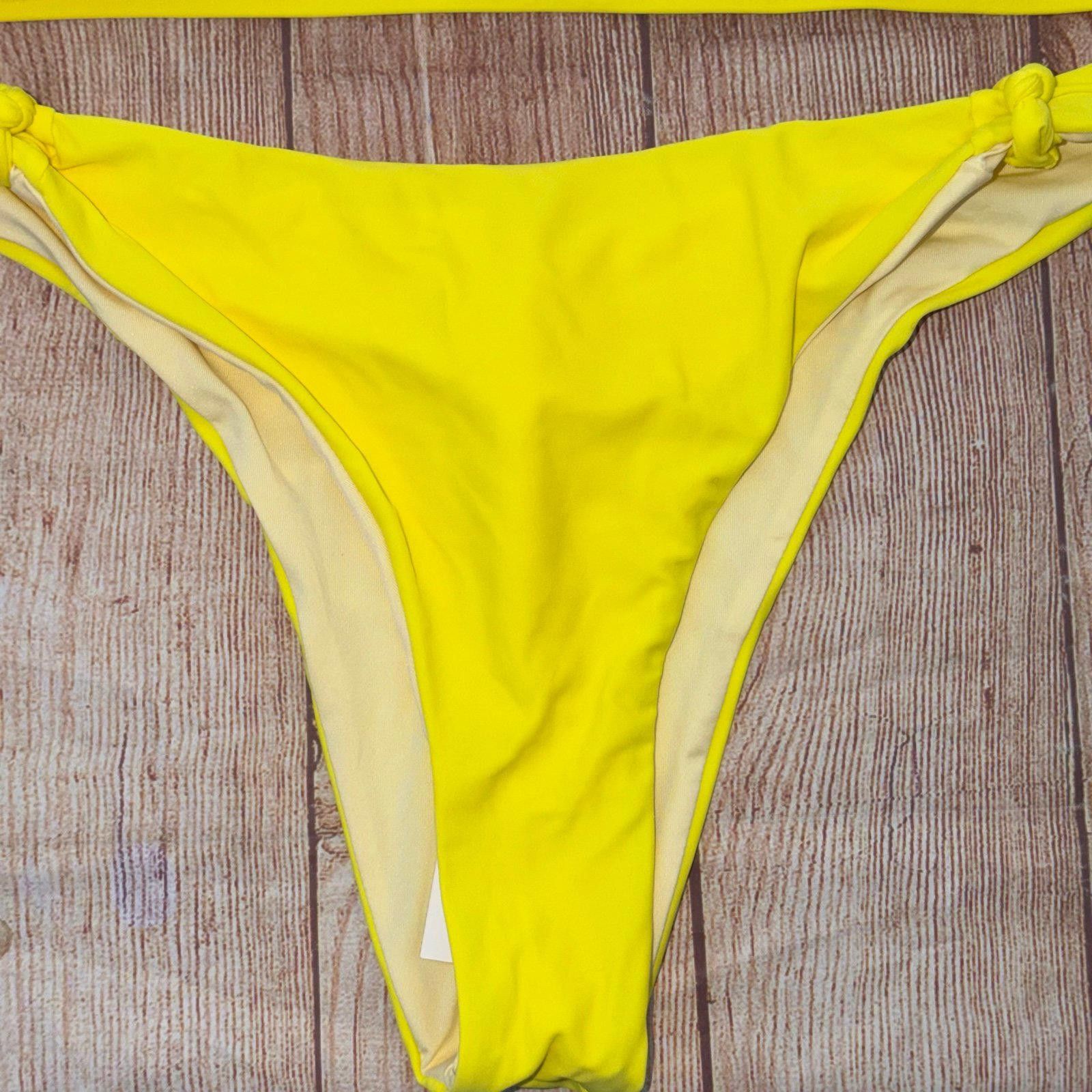 Other Cupshe Yellow Halter Bikini Set NWT Size ONE SIZE - 3 Thumbnail