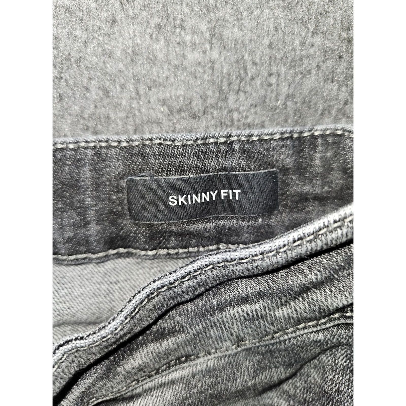 Vintage Judy Blue Jeans Womens 7/28 Gray Charcoal Wash Mid Rise Skinny JB88186 Slim Distressed Pockets Logo 5-Pocket Denim Size 28" / US 6 / IT 42 - 3 Thumbnail