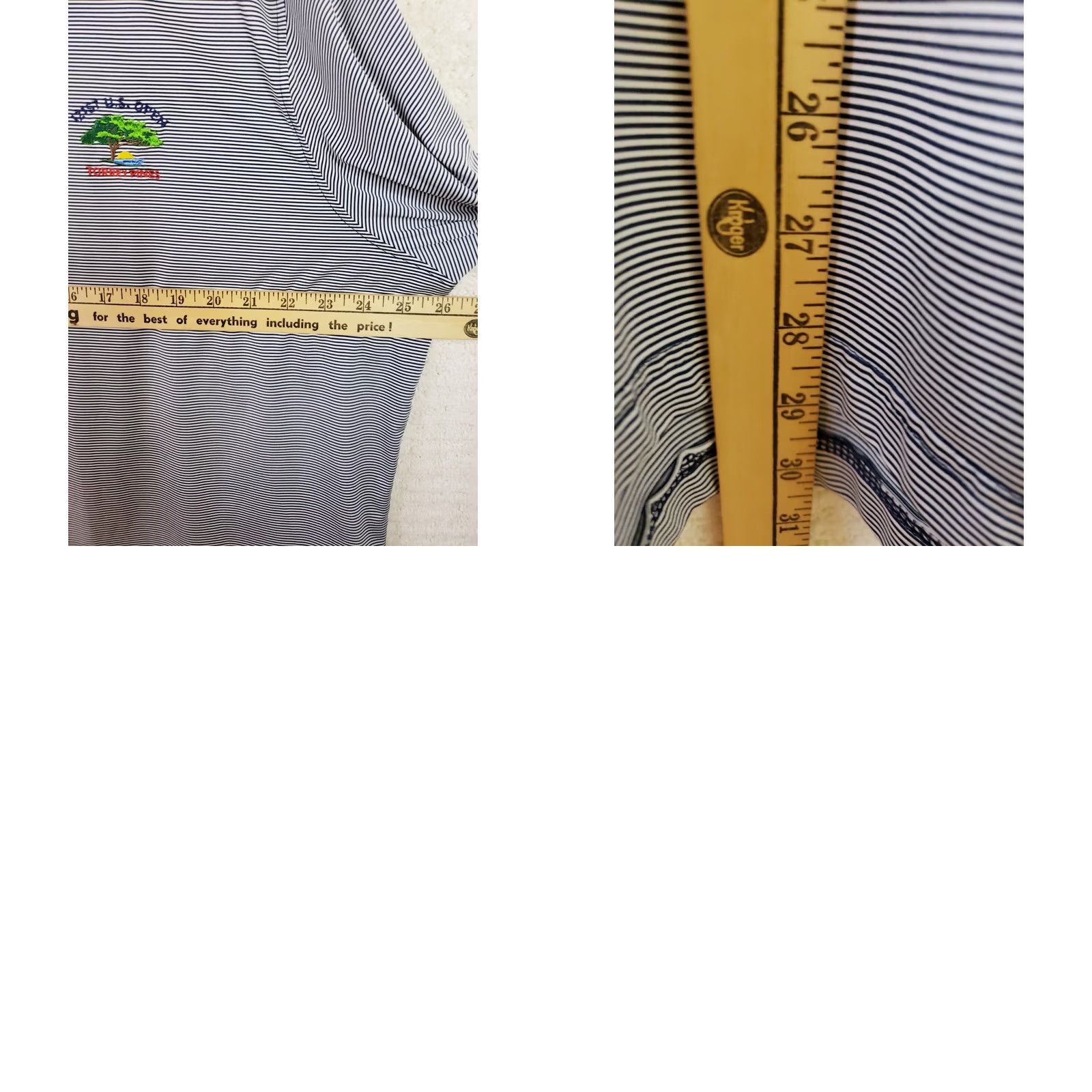 Vintage VINTAGE? No — Fairway & Greene Shirt Polo XL Blue Striped 121st US Open Golf Torrey Pines Mens XL Blue Striped Polo Shirt Size US XL / EU 56 / 4 - 9 Thumbnail