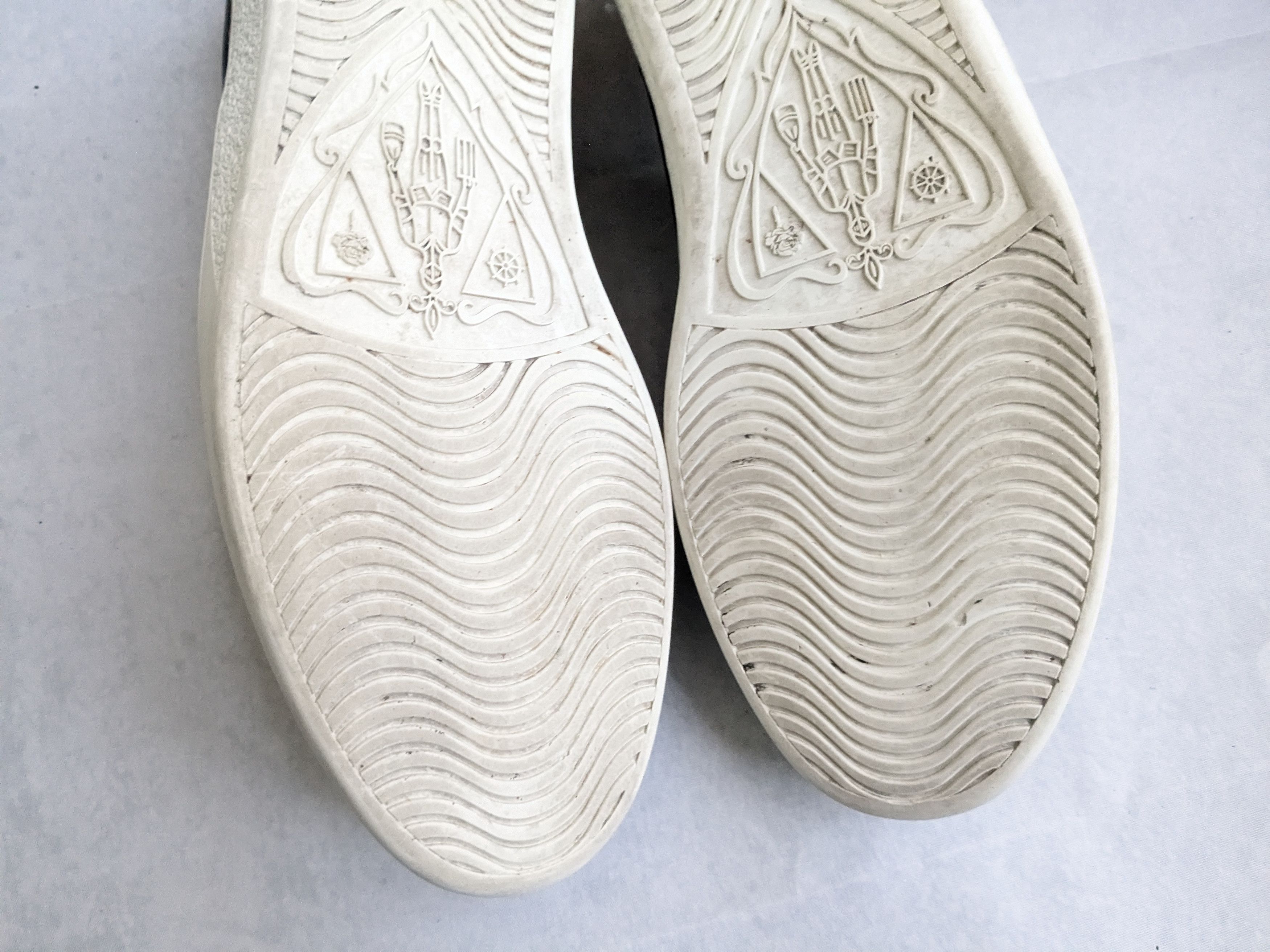 Gucci Gucci Ace Stars Bee Sneakers Black 10.5 Leather Low Size US 10.5 / EU 43-44 - 15 Thumbnail