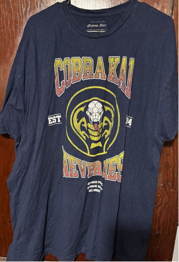 The Unbranded Brand Cobra Kai Karate Kid Tee Shirt Men's Size XXL Blue Size US XXL / EU 58 / 5 - 1 Thumbnail