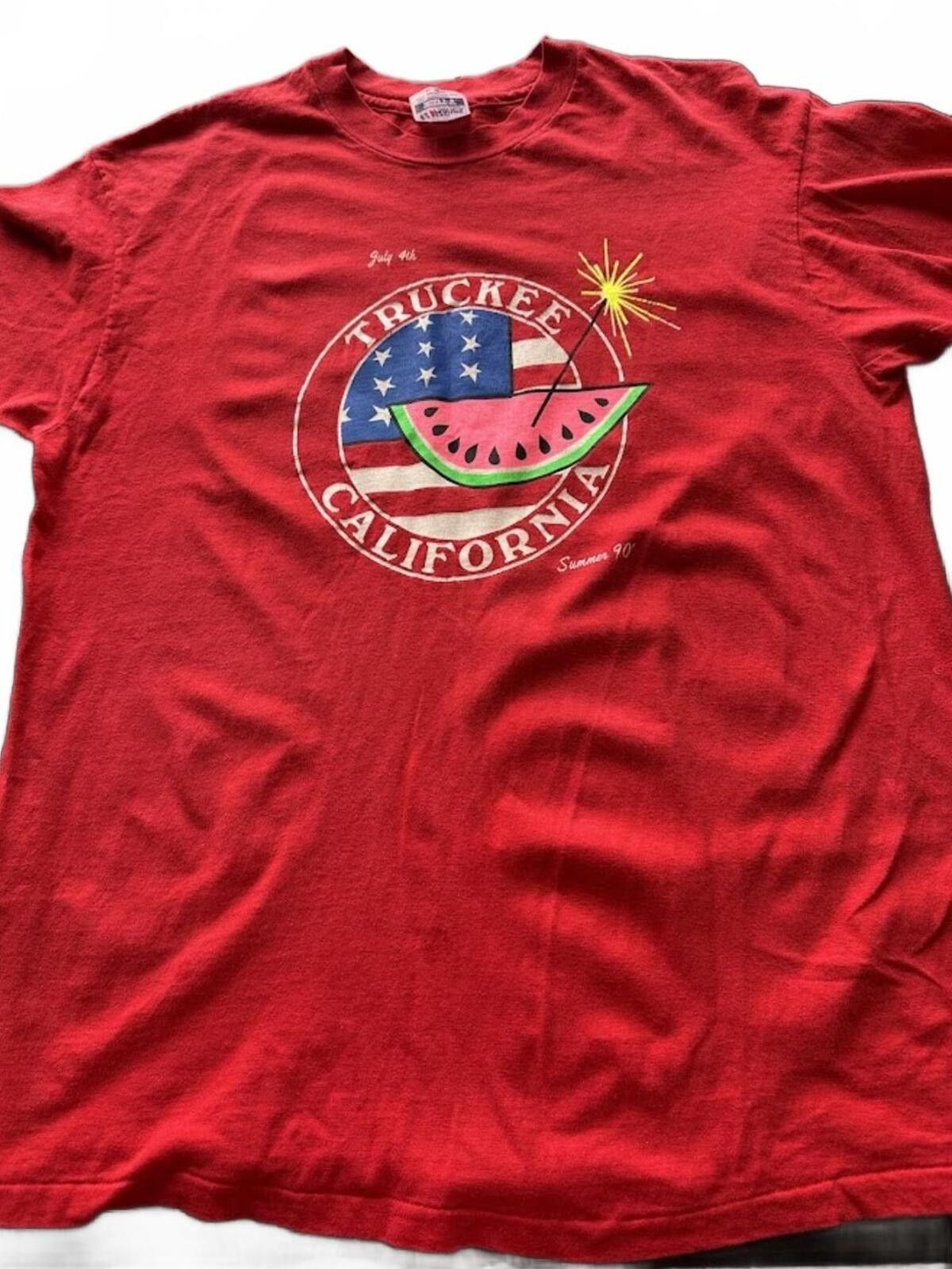 Hanes 1990 Truckee CA July 4th Tee XL USA Size US XL / EU 56 / 4 - 3 Thumbnail