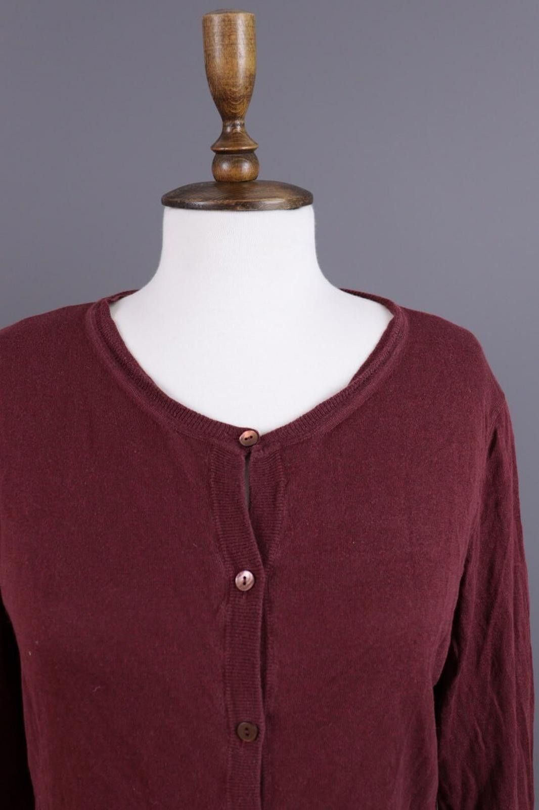 Miu Miu Miu MIu Burgundy Knit Cardigan Sweater Size 48 Size S / US 4 / IT 40 - 6 Thumbnail