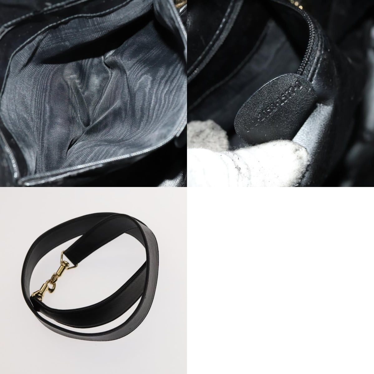 Gucci GUCCI Bamboo Hand Bag Leather Black Gold 001 2058 1577 0 Size ONE SIZE - 12 Thumbnail