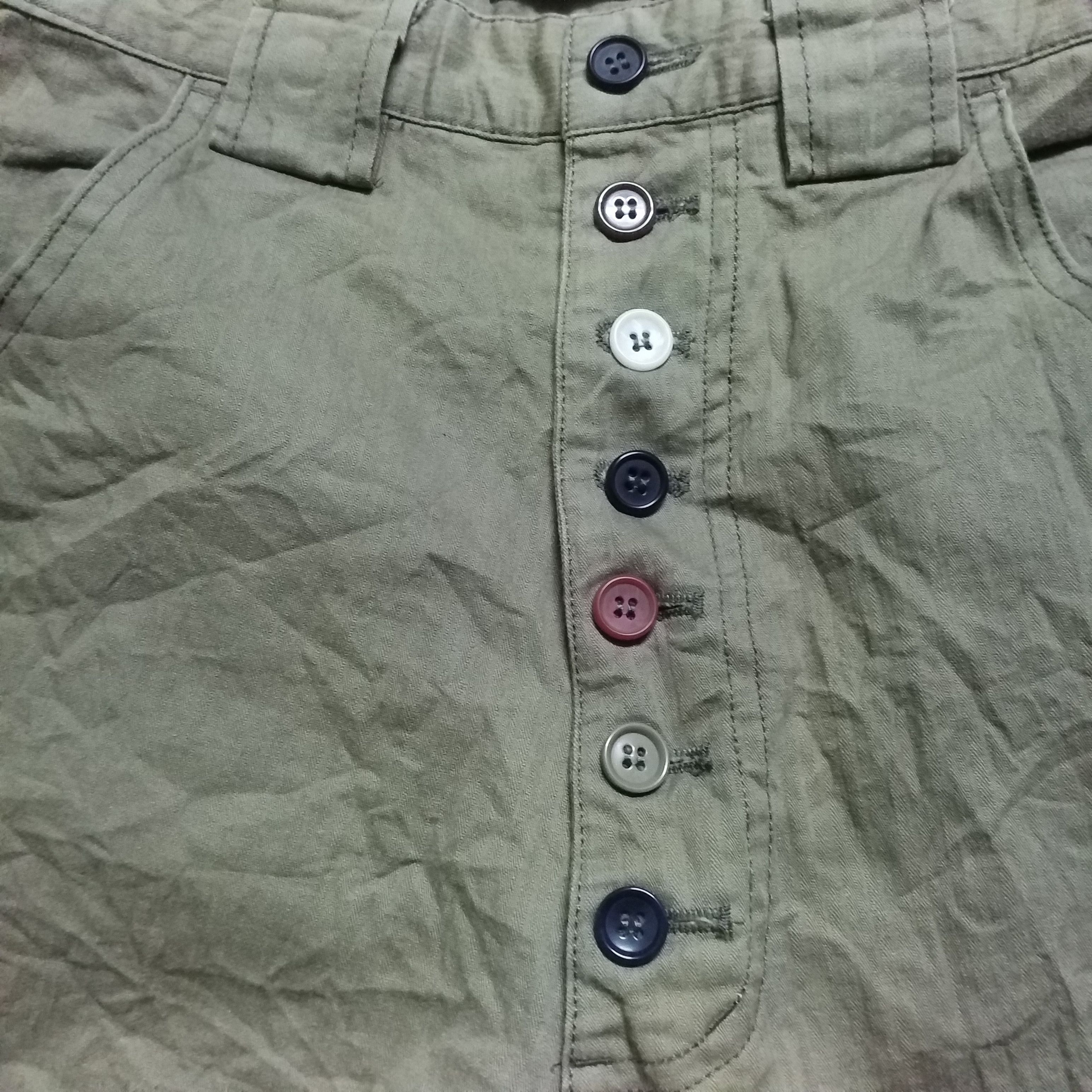 Japanese Brand bush pant rainbow button show up Size 28" / US 6 / IT 42 - 4 Thumbnail