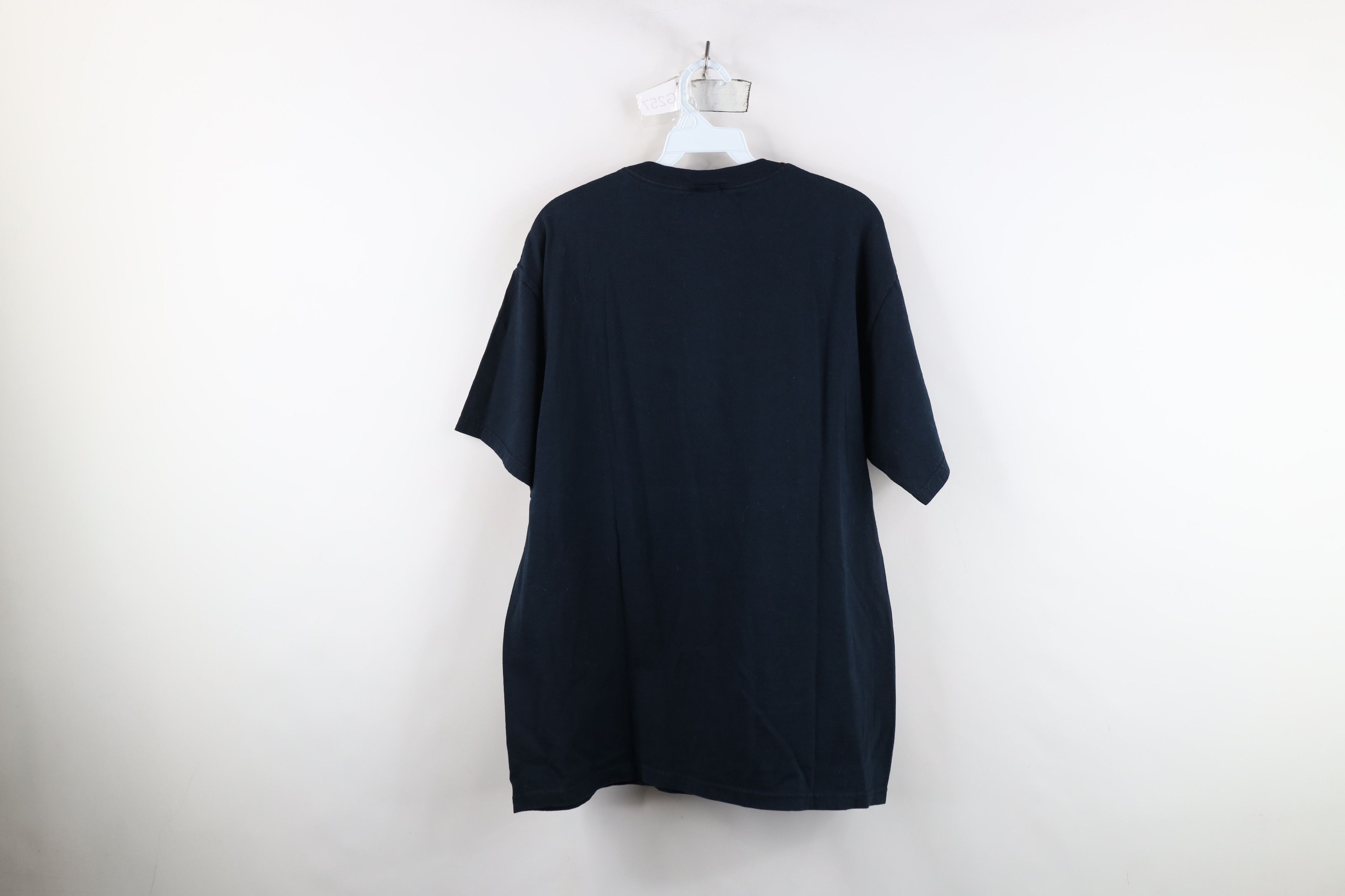 Vintage Vintage 90s Y2K Streetwear Blank Heavy Cotton T-Shirt Black Size US L / EU 52-54 / 3 - 13 Thumbnail