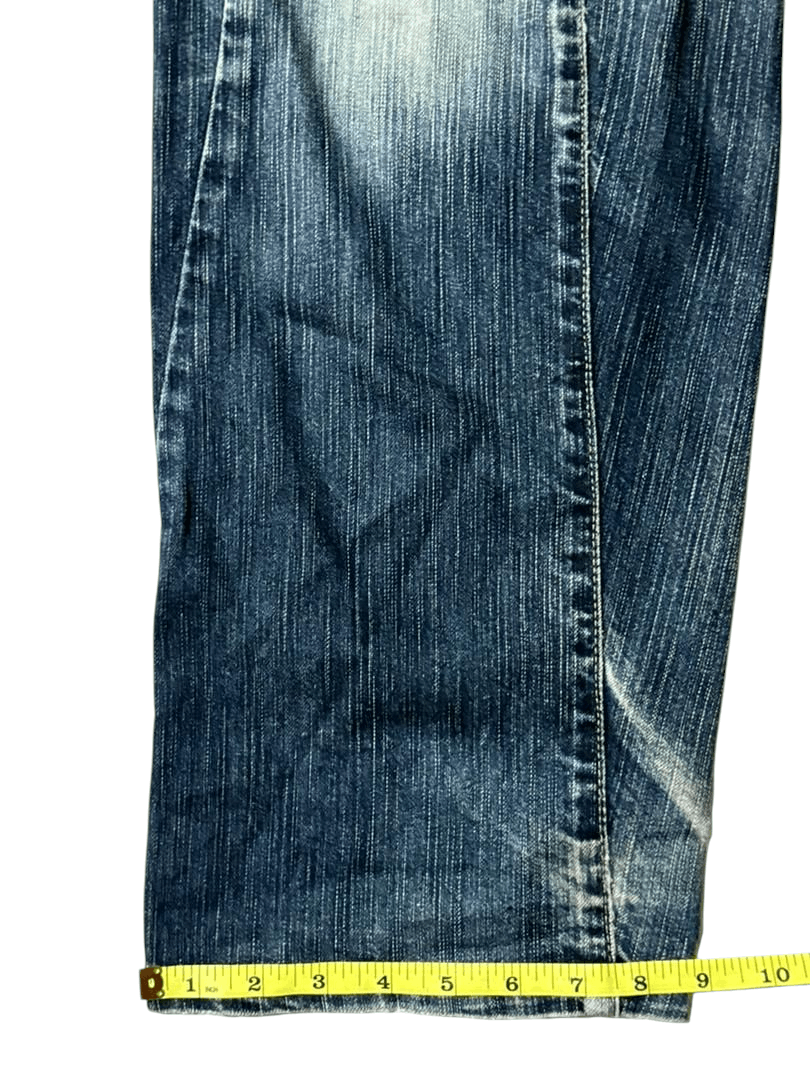 Edwin Vintage Edwin Evolution Blue Washed Whisker Jeans Size US 31 - 15 Thumbnail