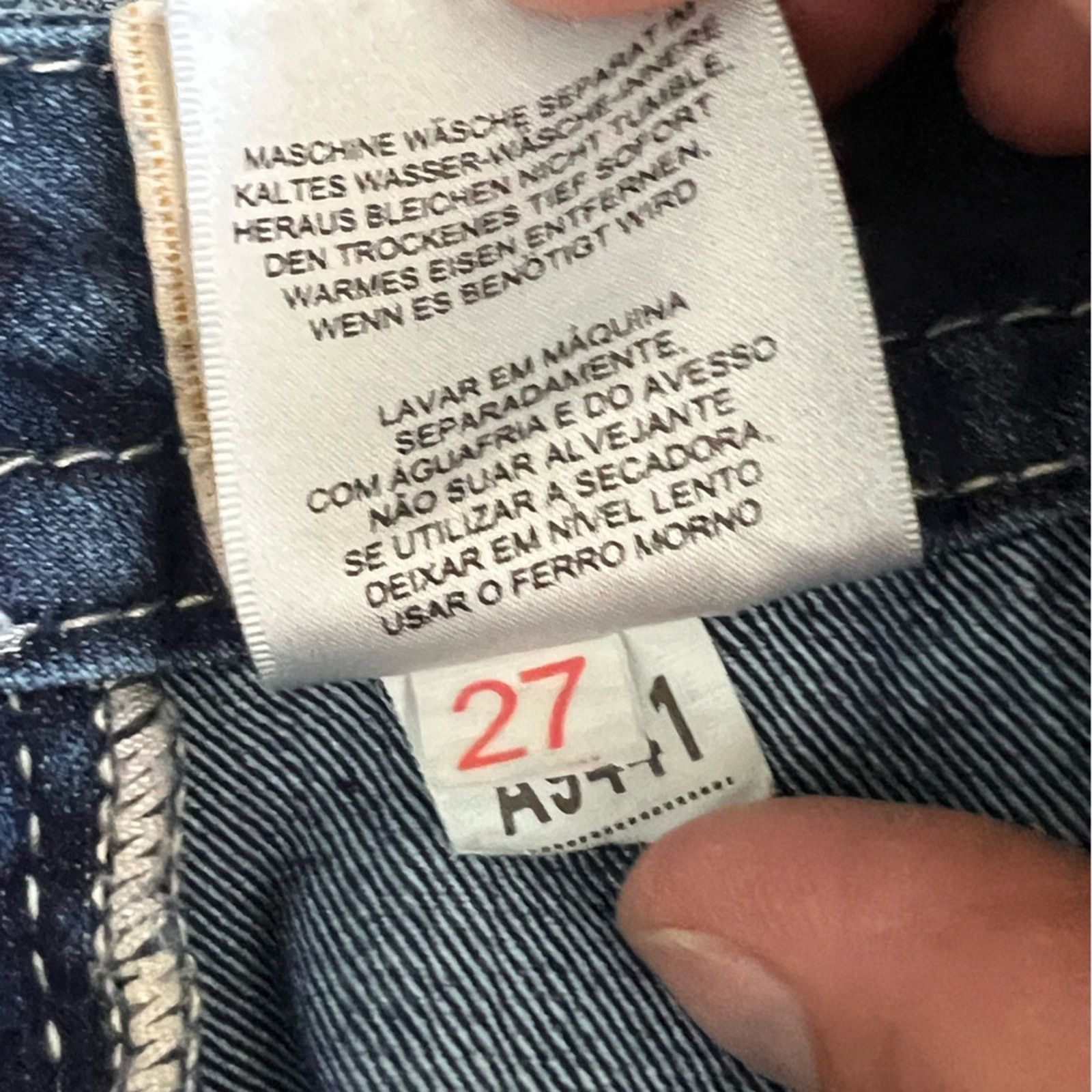 Miss Me Miss Me Women's Size 27 Signature Boot Low-Rise Jeans 30x33 Size 27" / US 4 / IT 40 - 11 Thumbnail