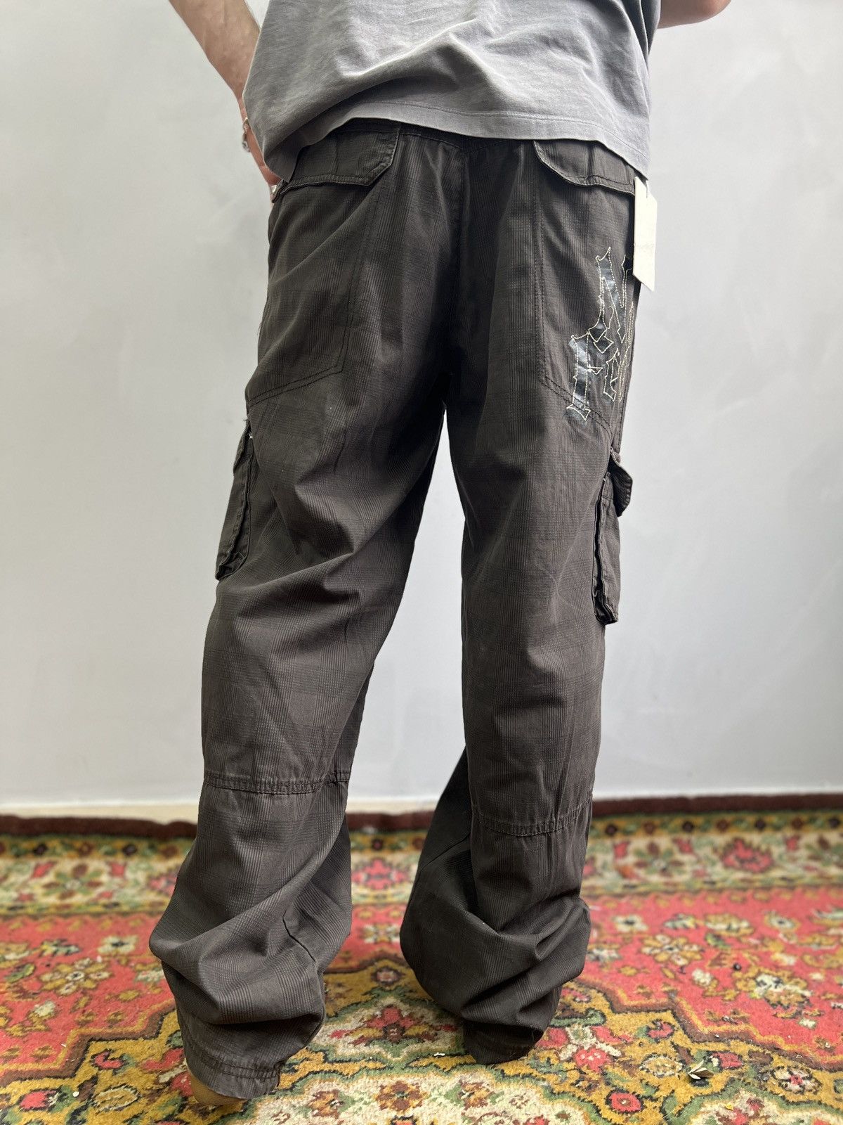 Diesel × No Fear VINTAGE Y2K DIESEL STYLE CARGO NO FEAR rap pants skater Size US 31 - 12 Thumbnail