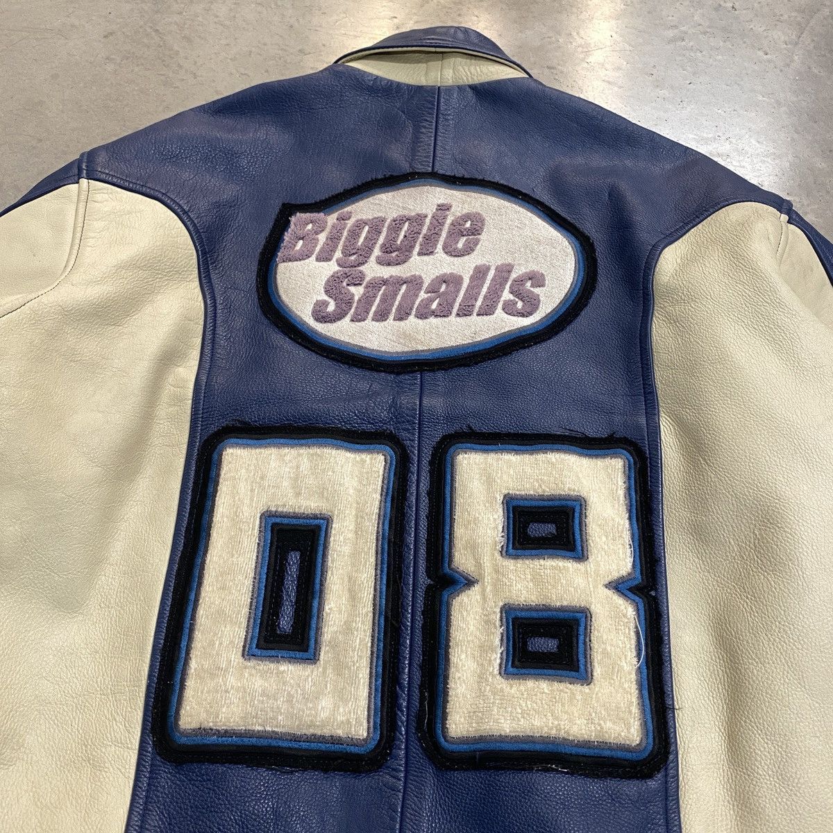 Vintage Vintage 90s Biggie Smalls Hip Hop leather bomber jacket Size US XL / EU 56 / 4 - 6 Thumbnail