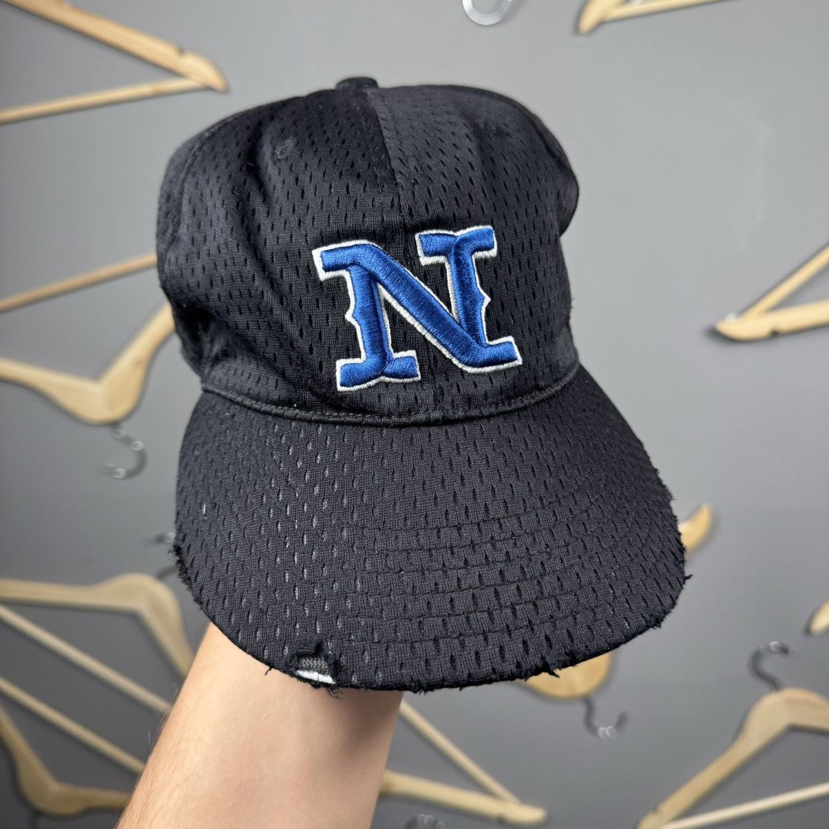 Nike × Vintage Vintage 90s Nike Distressed Cap Size 32 - 1 Thumbnail