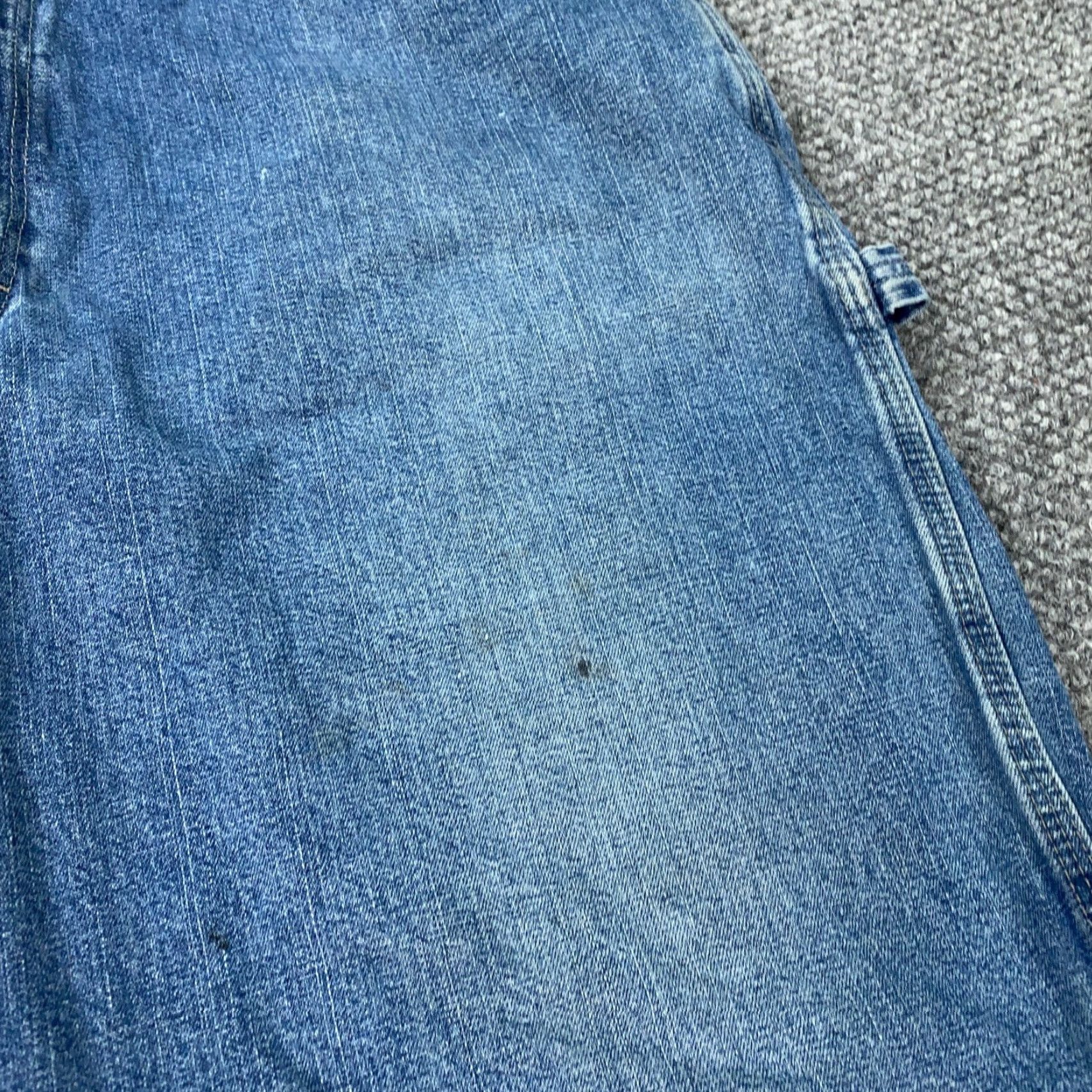 Wrangler WRANGLER Y2K Carpenter Shorts Mens Size 38 Blue Denim Relaxed Fit Casual Size US 38 / EU 54 - 3 Thumbnail