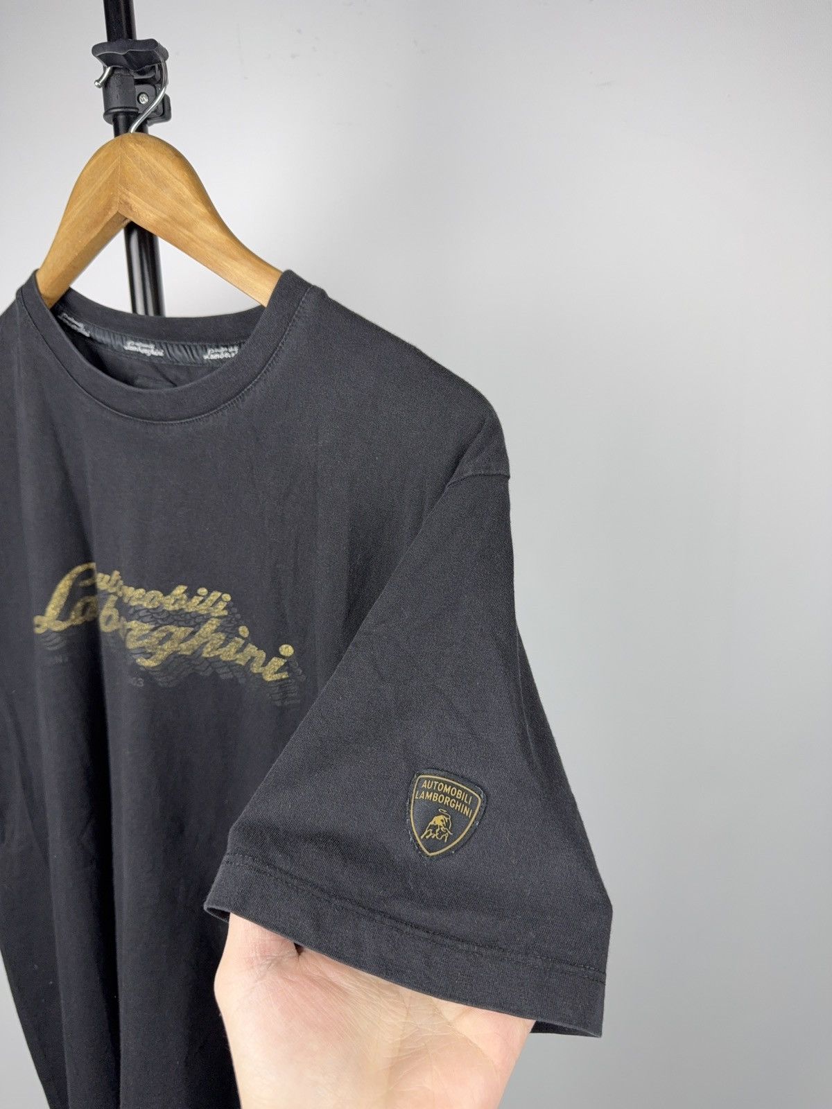 Lamborghini Automobili Lamborghini Racing Logo Tee Black XL Y2K Luxury Size US L / EU 52-54 / 3 - 6 Thumbnail