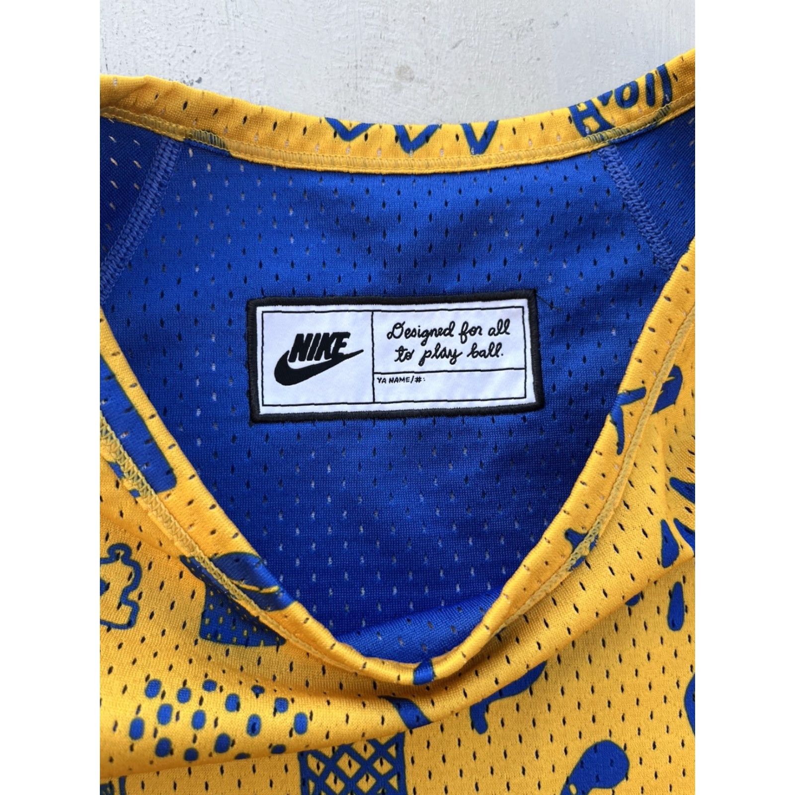 Nike Nike Tank Top Men's S Blue Yellow Swish Logo Streetwear Active Summer Reversible Size US S / EU 44-46 / 1 - 3 Thumbnail