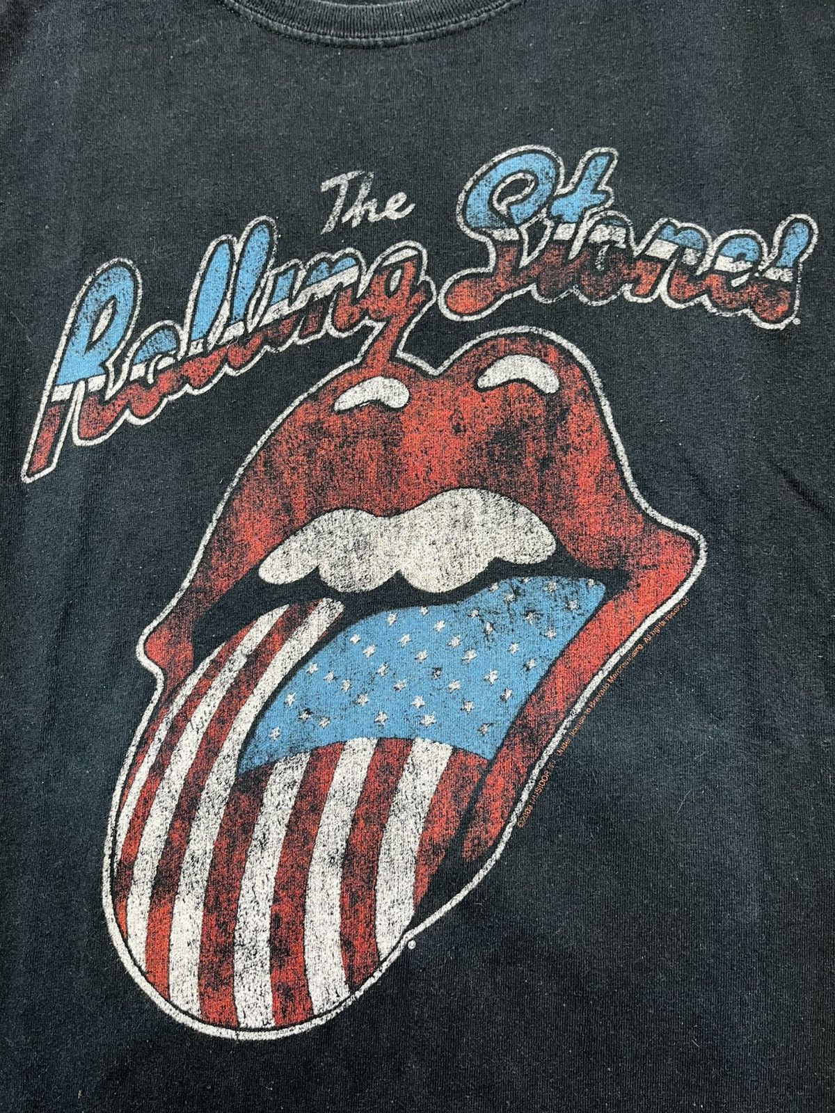 Band Tees Vintage Rolling Stones Tour Of America Faded Big Logo shirt Size US XL / EU 56 / 4 - 5 Thumbnail