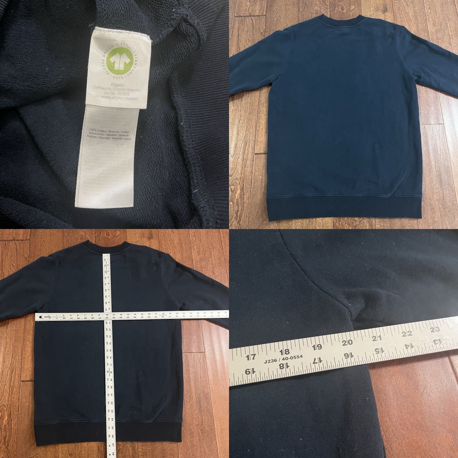 Vintage Knowledge Cotton Apparel Sweatshirt Navy Crewneck Mens Medium Organic Cotton Size US M / EU 48-50 / 2 - 8 Thumbnail
