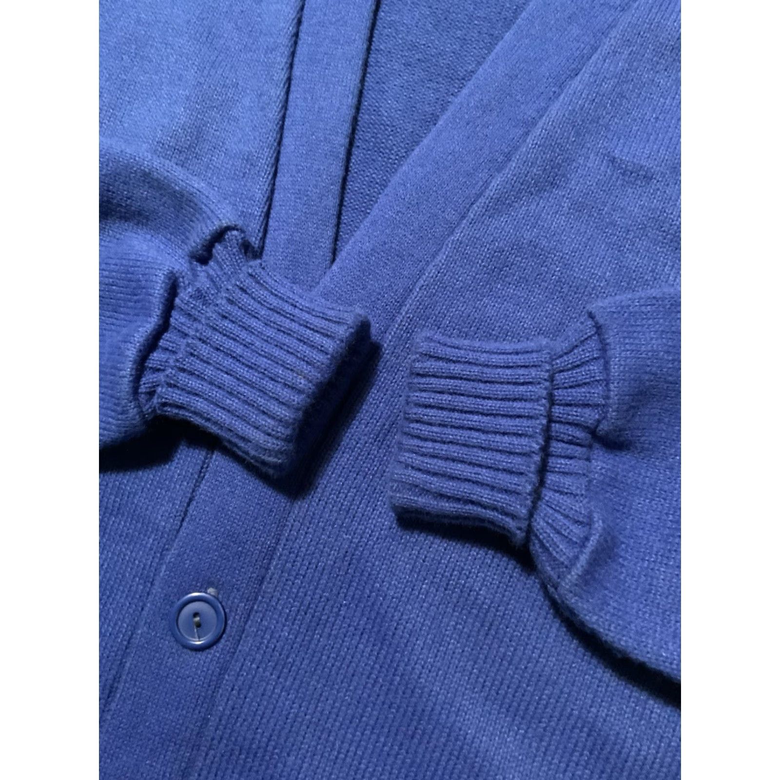 Vintage VINTAGE Hatchers MFG Blue Red Stripe Varsity Cardigan Sweater Sz.44 Knit 60s 70s Mens Womens? Size US XXL / EU 58 / 5 - 6 Thumbnail