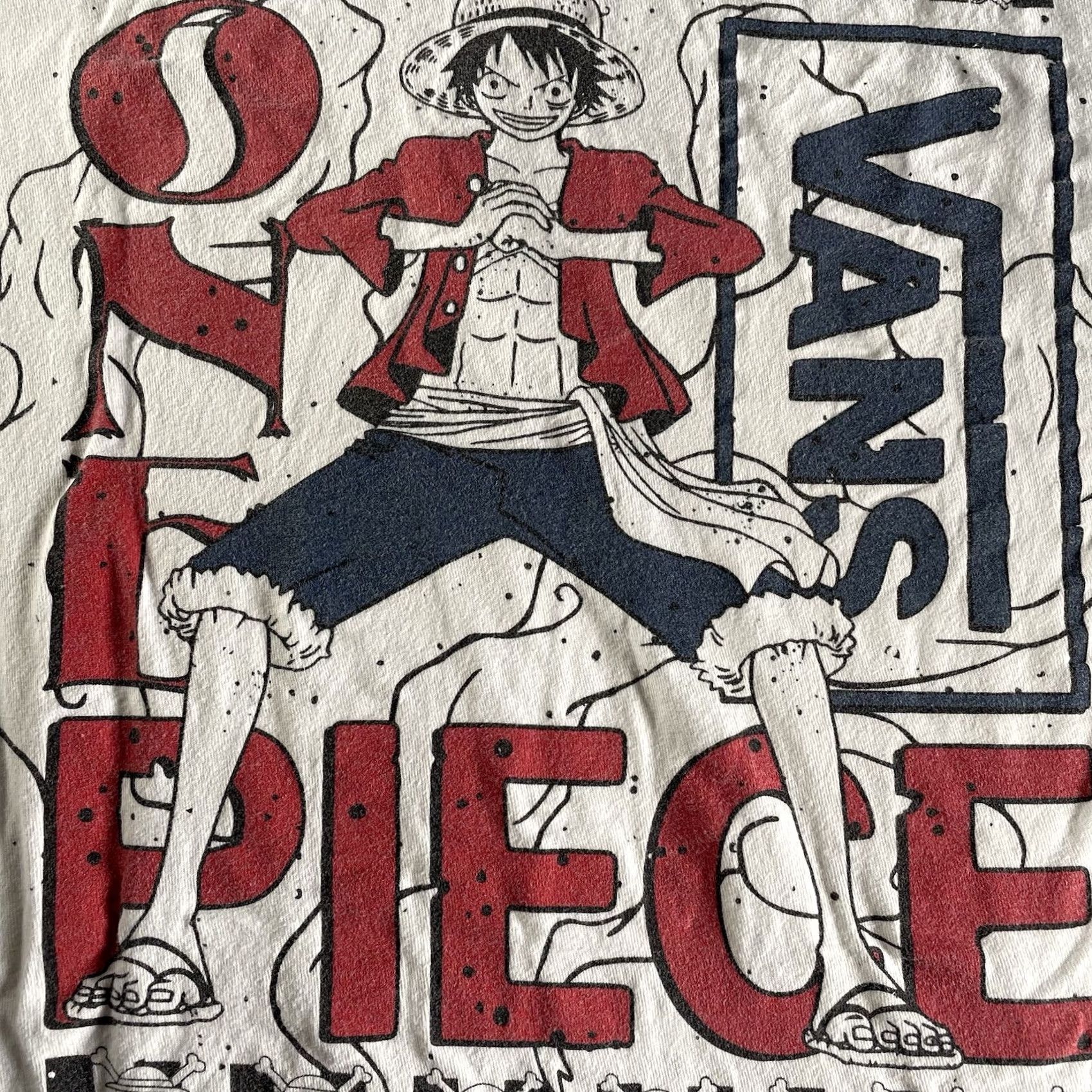 Vans Vans x One Piece Shirt Mens Small Graphic Tee Monkey D. Luffy White Canvas Cotton Regular Short Sleeve T-Shirt Manga Beach Skater Summer Theme Size US S / EU 44-46 / 1 - 3 Thumbnail