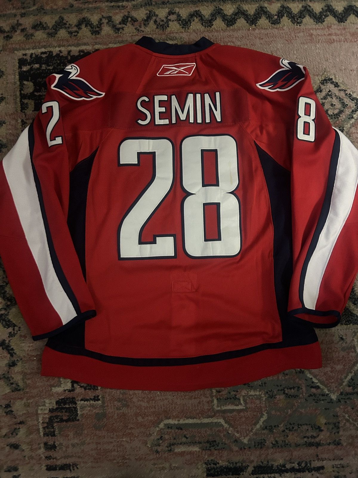 NHL Alexander Semin Authentic Washington Capitals Reebok jersey Size US M / EU 48-50 / 2 - 6 Thumbnail