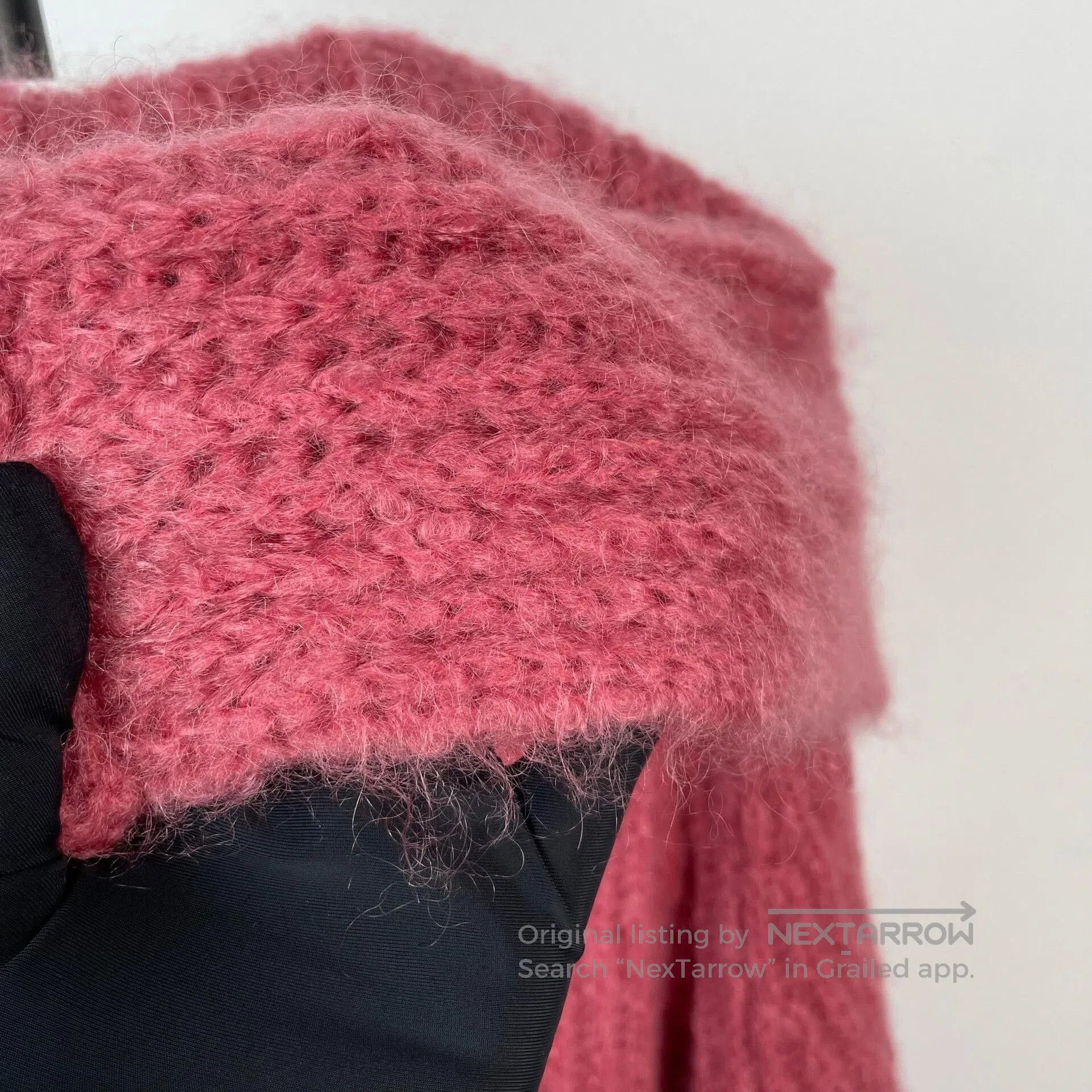 Max Mara MaxMara Pink Mohair Long Knit Coat. Size M / US 6-8 / IT 42-44 - 9 Thumbnail