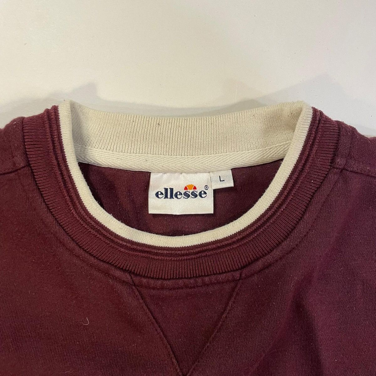 Ellesse Burgundy Ellesse sweatshirt with embroidered logo Size US L / EU 52-54 / 3 - 8 Thumbnail