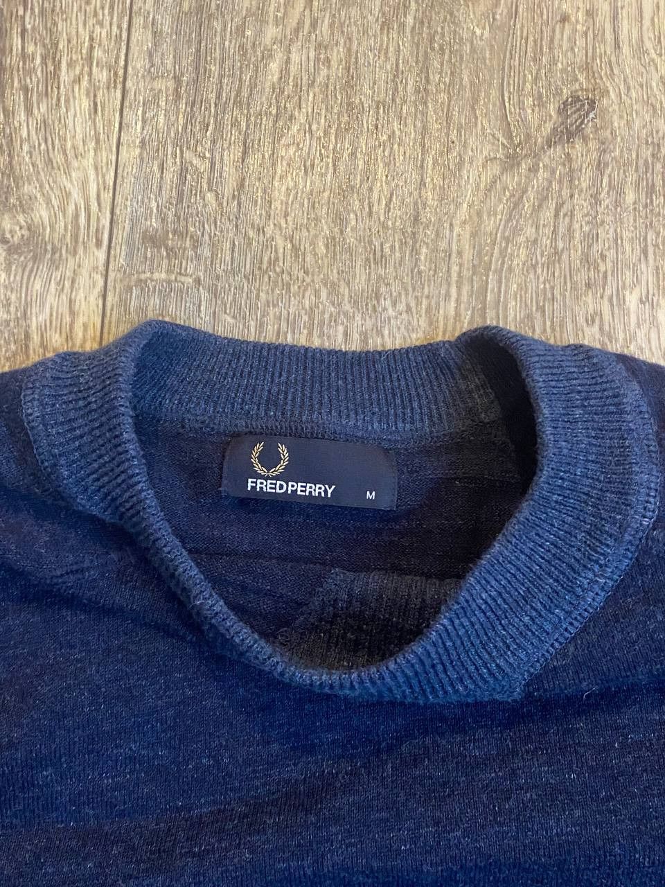 Fred Perry × Vintage Fred Perry Navy Jamper Size US M / EU 48-50 / 2 - 2 Thumbnail