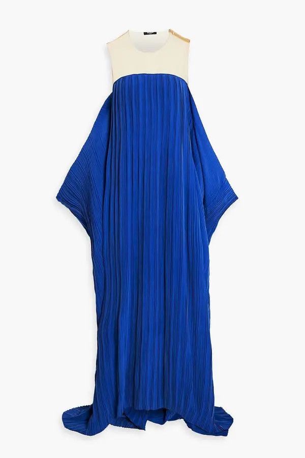 Balmain o1y0525 Gown Dress in Blue Size S / US 4 / IT 40 - 1 Thumbnail