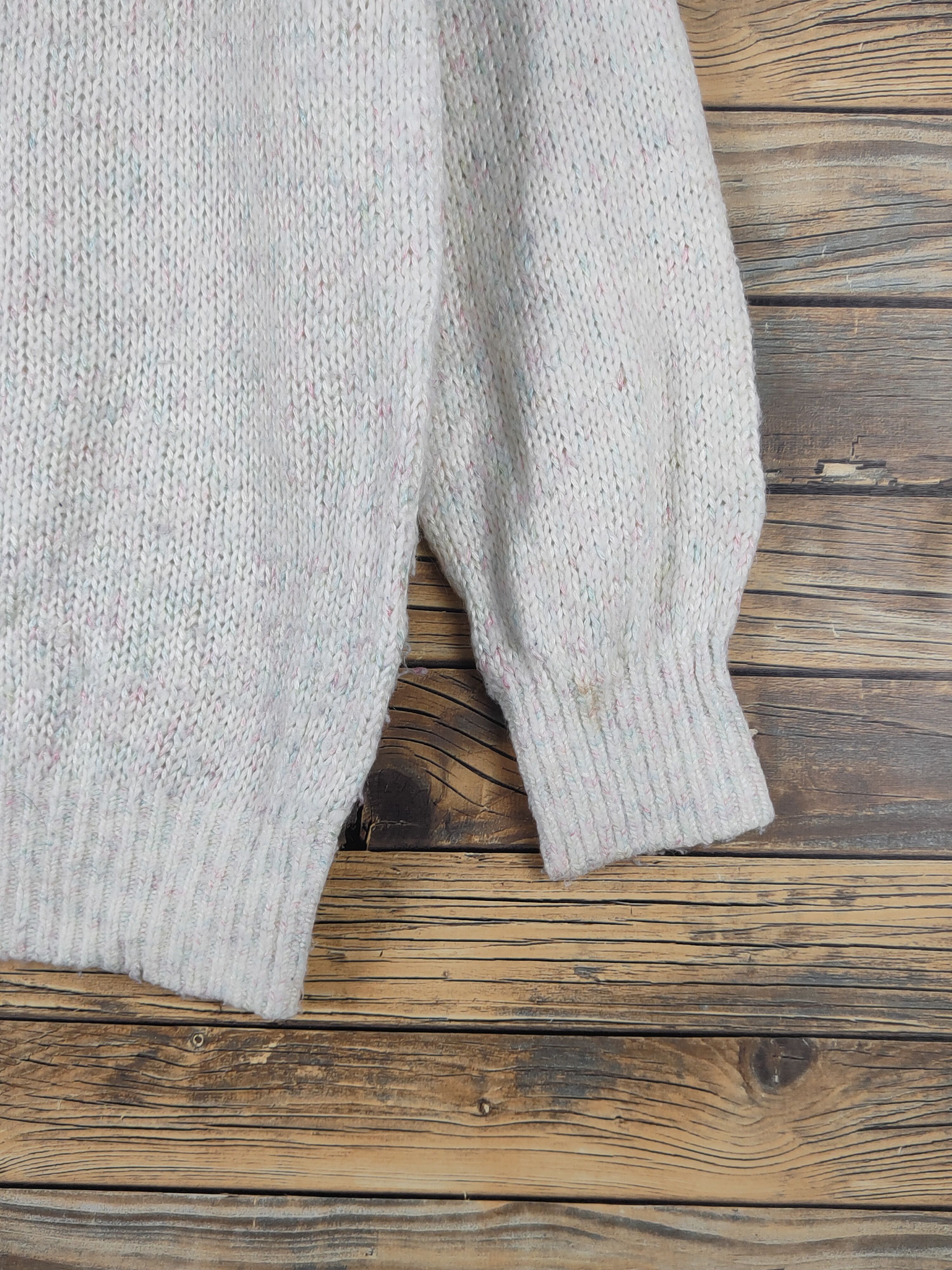 Japanese Brand × Vintage Heather Ivory Knitwear vintage plain Sweatshirts #W1524 Size US M / EU 48-50 / 2 - 6 Thumbnail