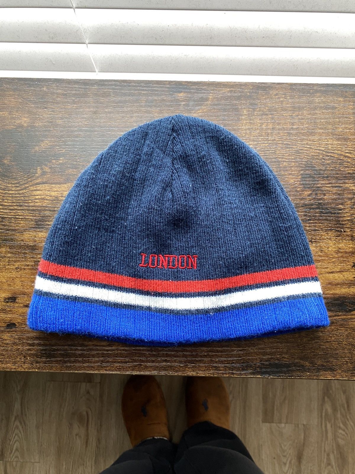 Vintage Vintage London England UK Beanie Size ONE SIZE - 4 Thumbnail