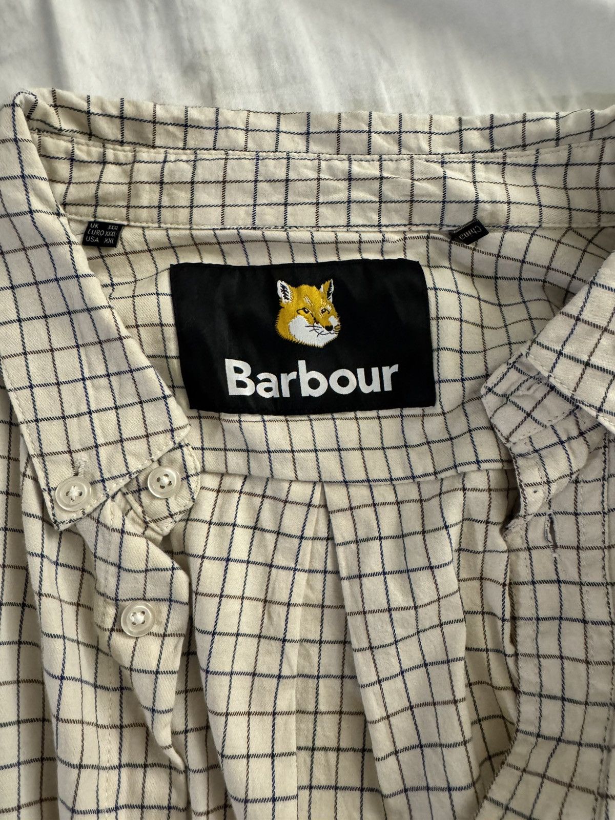 Barbour Barbour x Maison Kitsune Button Shirt Size US XXL / EU 58 / 5 - 2 Thumbnail